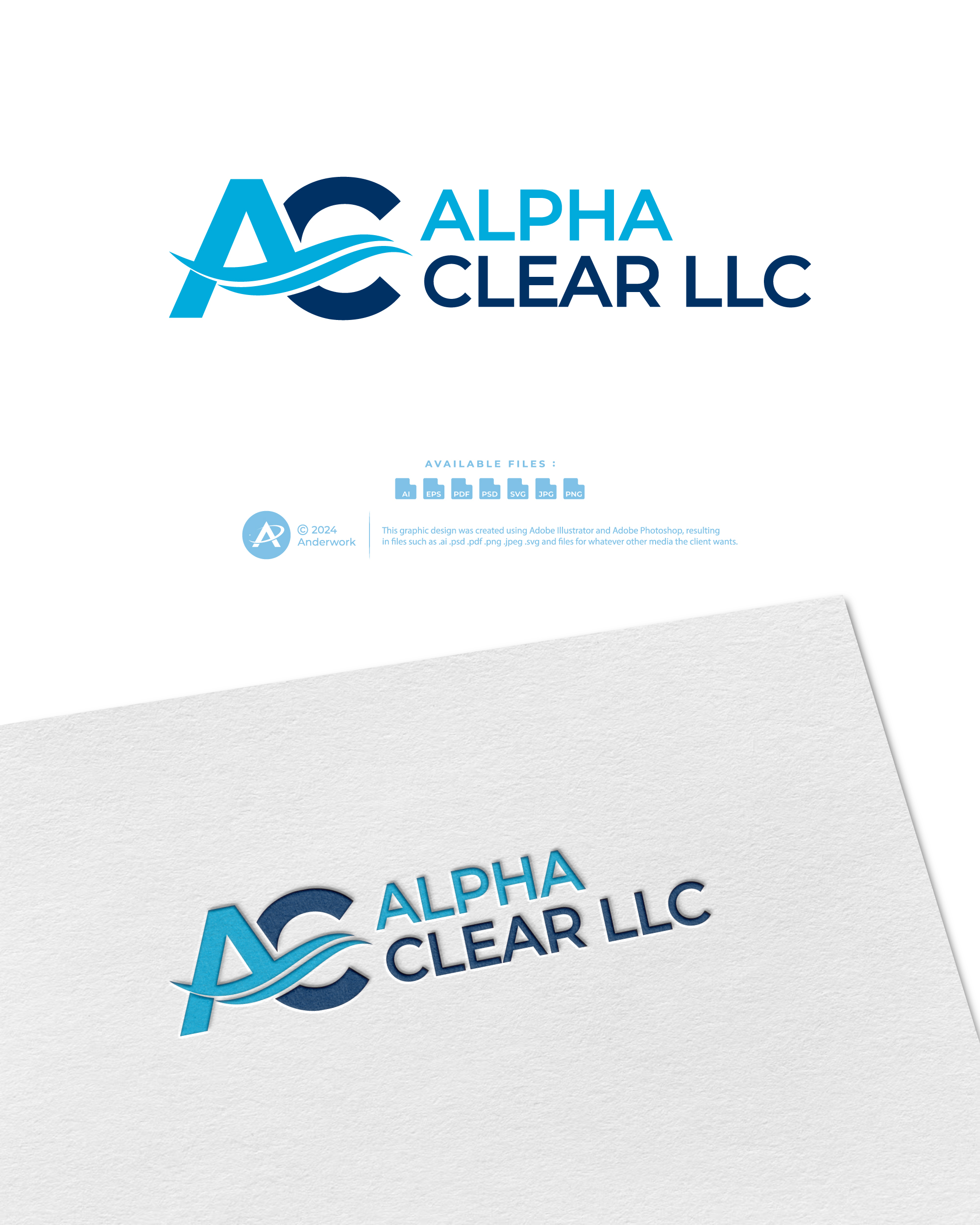 Logo Design by Anderwork for Alpha Clear LLC | Design #34364403