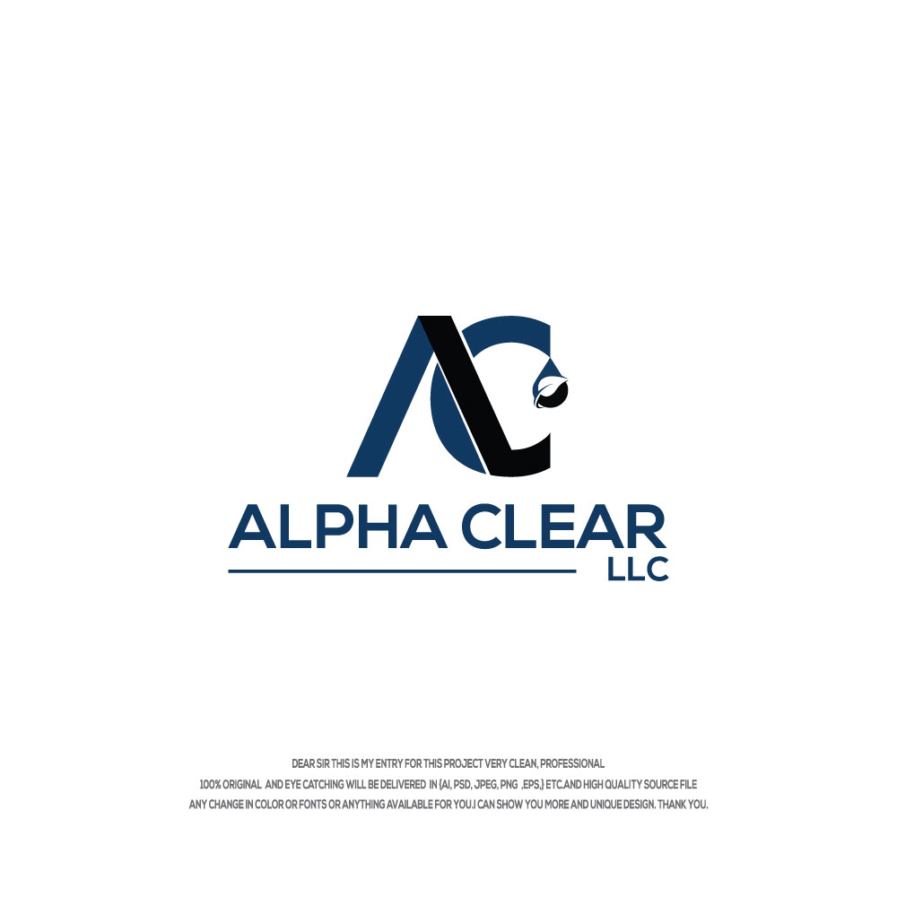 Logo Design by hossain32 for Alpha Clear LLC | Design #34366681