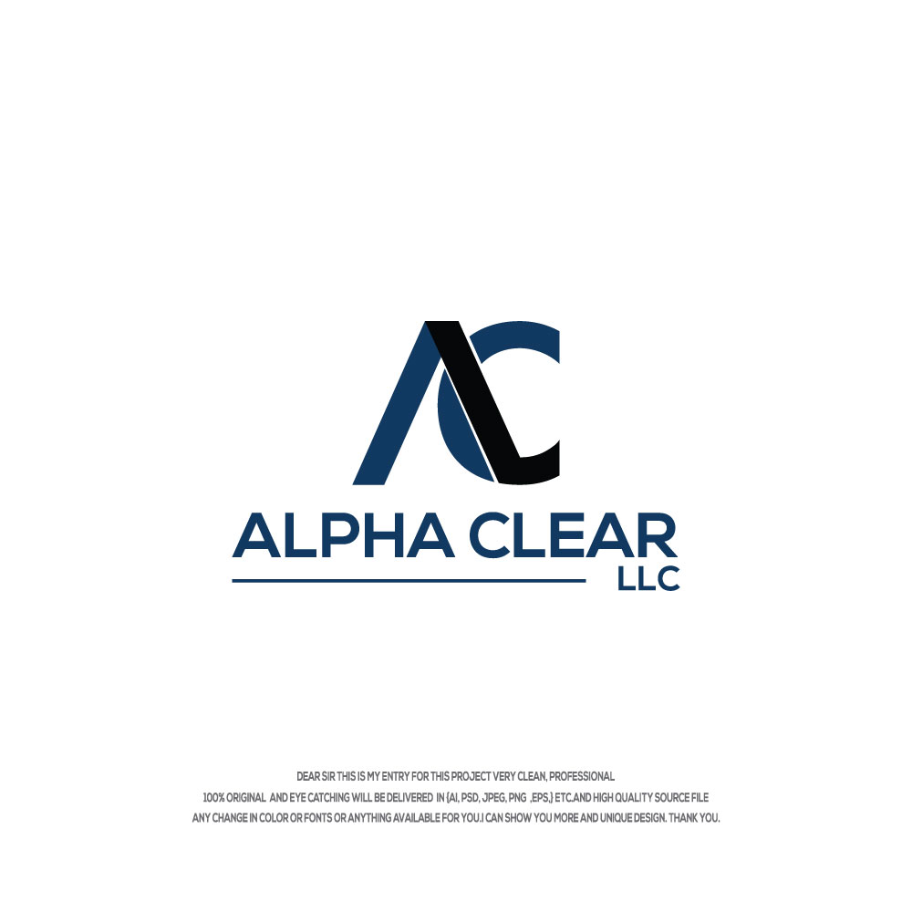 Diseño de Logo por hossain32 para Alpha Clear LLC | Diseño #34366684