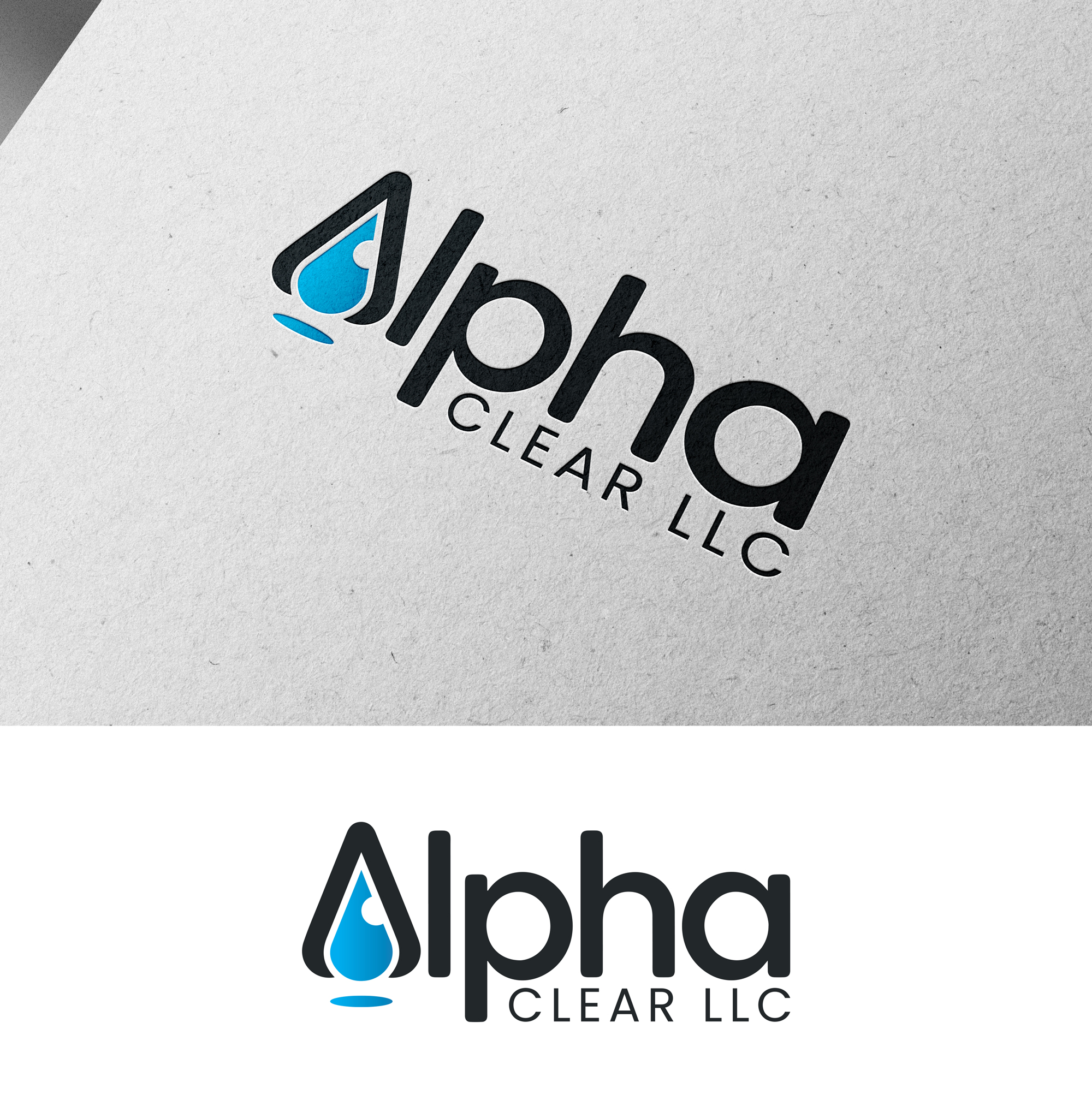 Logo Design by Designz Zone for Alpha Clear LLC | Design #34369736