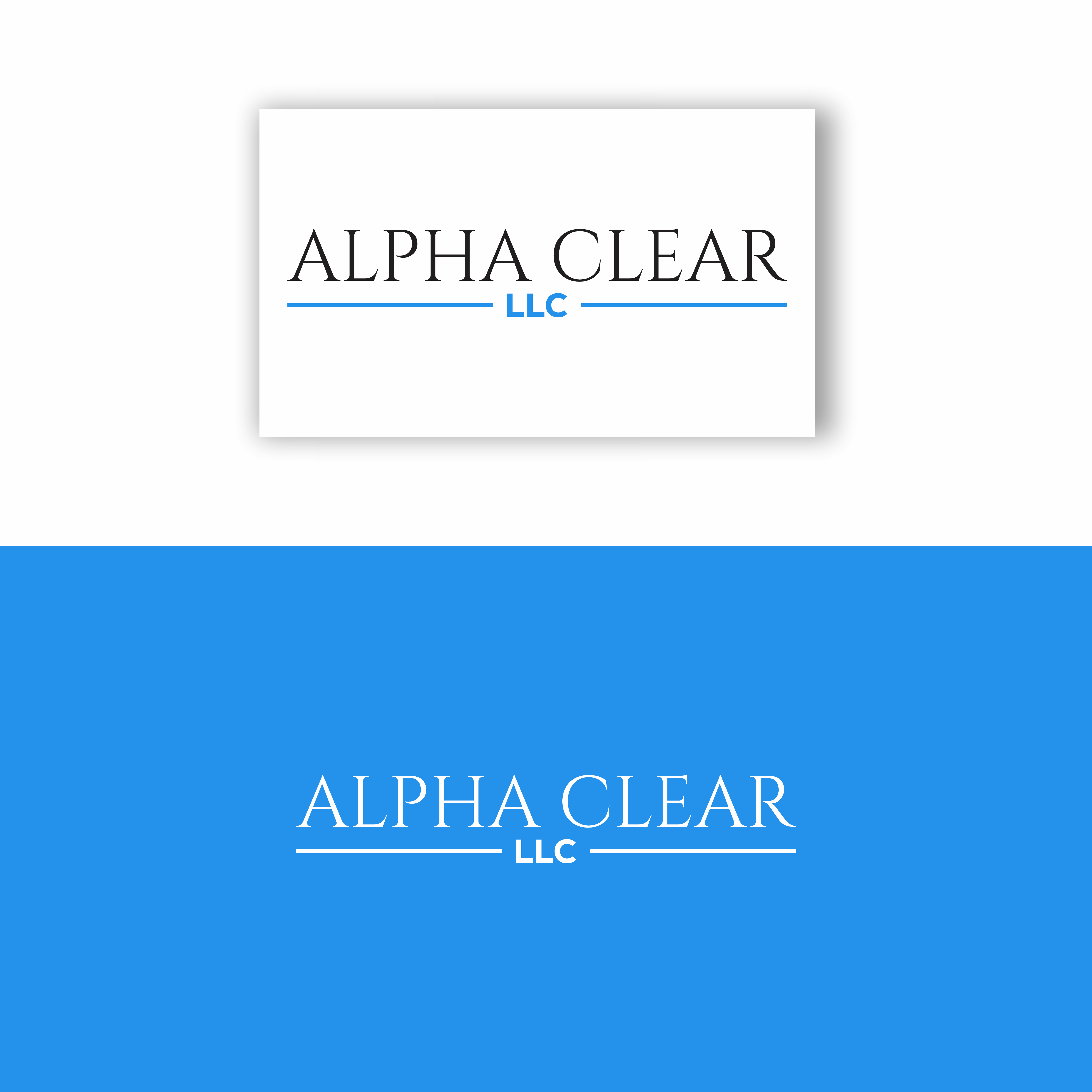 Diseño de Logo por cahdesign para Alpha Clear LLC | Diseño #34363994