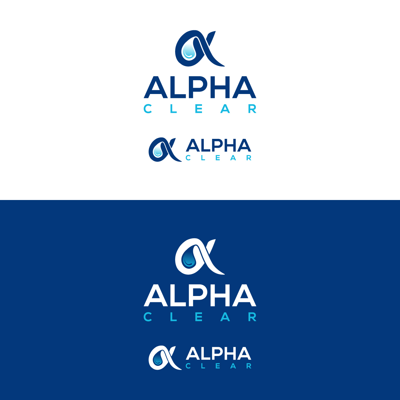 Diseño de Logo por sangeloenriquez para Alpha Clear LLC | Diseño #34370377