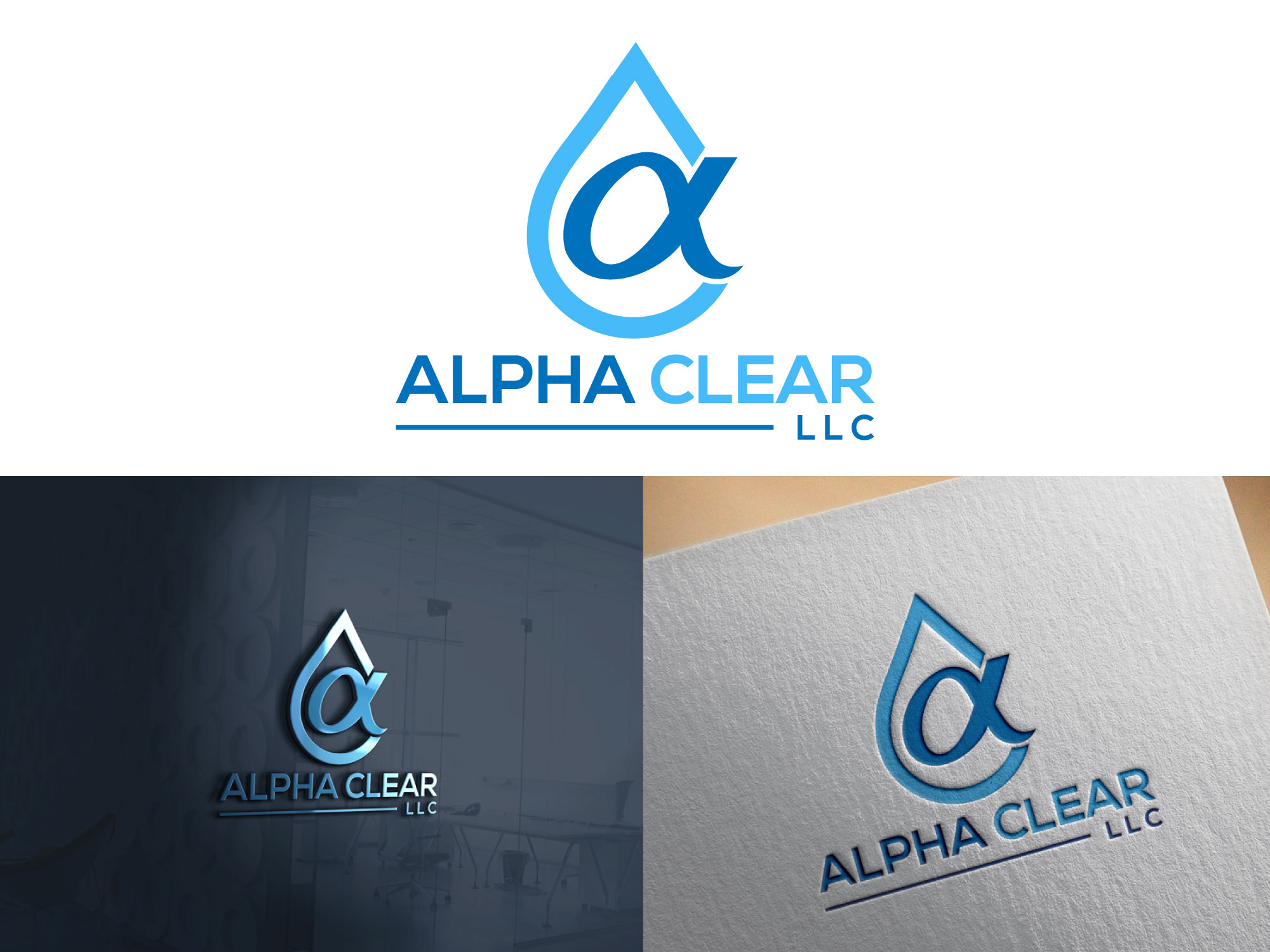 Diseño de Logo por Kontab para Alpha Clear LLC | Diseño #34368949