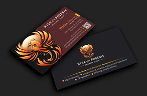 Design de Carte de Visite par DesignerShahadat pour Rise of the Phoenix Wellness Clinic PLLC | Design : #34369263
