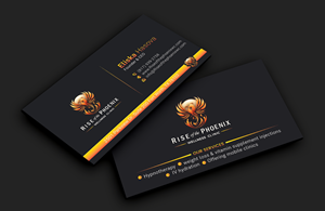 Design de Carte de Visite par DesignerShahadat pour Rise of the Phoenix Wellness Clinic PLLC | Design : #34369266