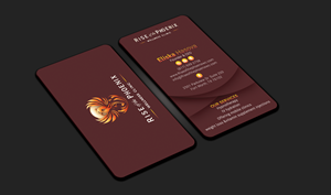 Design de Carte de Visite par DesignerShahadat pour Rise of the Phoenix Wellness Clinic PLLC | Design : #34369278