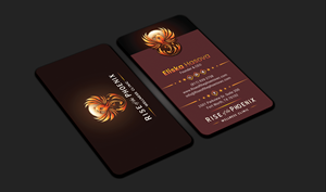 Design de Carte de Visite par DesignerShahadat pour Rise of the Phoenix Wellness Clinic PLLC | Design : #34373702