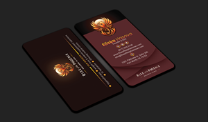 Design de Carte de Visite par DesignerShahadat pour Rise of the Phoenix Wellness Clinic PLLC | Design : #34373709
