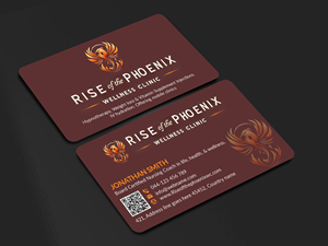 Design de Carte de Visite par freelancer75 pour Rise of the Phoenix Wellness Clinic PLLC | Design : #34367926