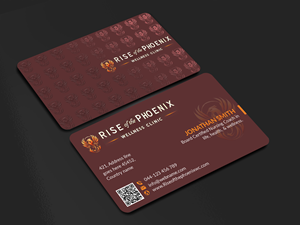 Design de Carte de Visite par freelancer75 pour Rise of the Phoenix Wellness Clinic PLLC | Design : #34368063