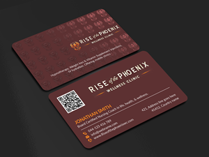 Design de Carte de Visite par freelancer75 pour Rise of the Phoenix Wellness Clinic PLLC | Design : #34368341