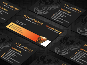 Design de Carte de Visite par Imagine design000 pour Rise of the Phoenix Wellness Clinic PLLC | Design : #34373912