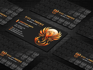 Design de Carte de Visite par Imagine design000 pour Rise of the Phoenix Wellness Clinic PLLC | Design : #34373996