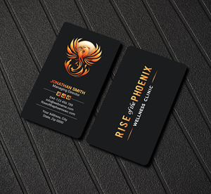 Design de Carte de Visite par Imagine design000 pour Rise of the Phoenix Wellness Clinic PLLC | Design : #34374113