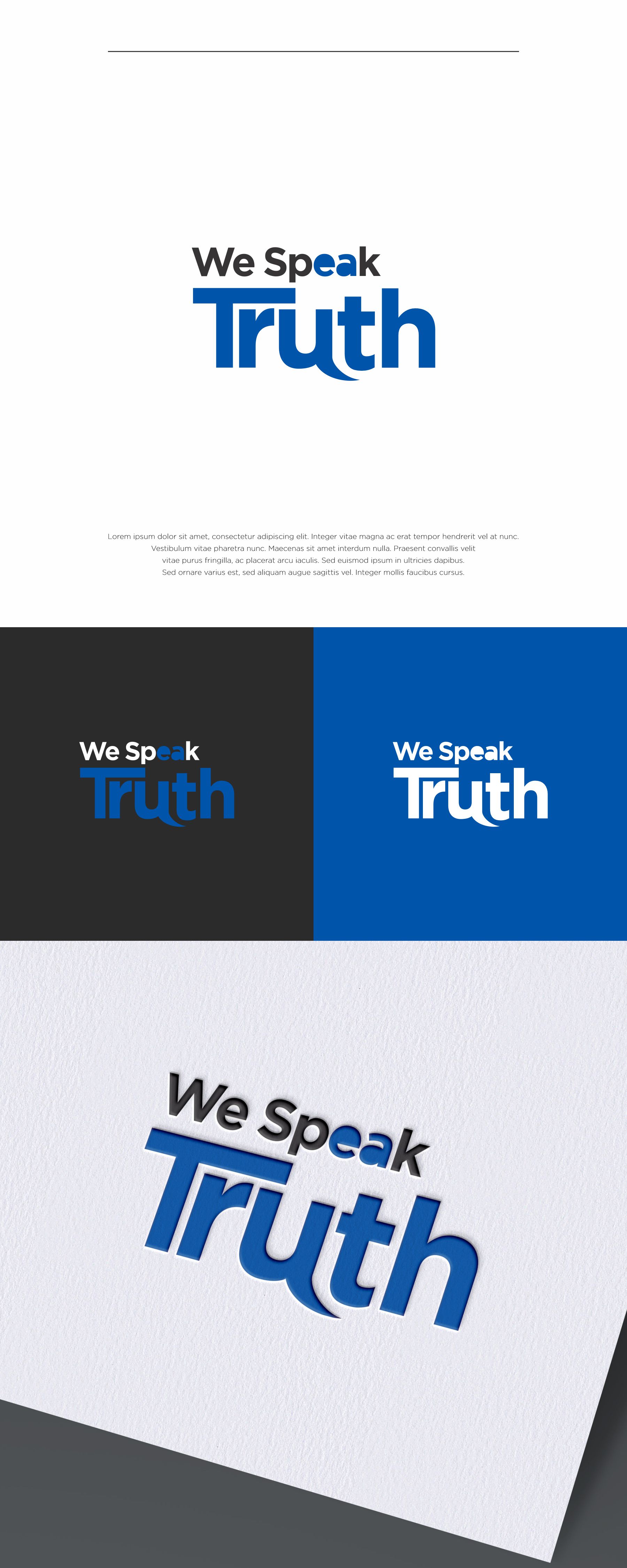 Logo-Design von Irfan Renaldi für We Speak Truth | Design #34404968
