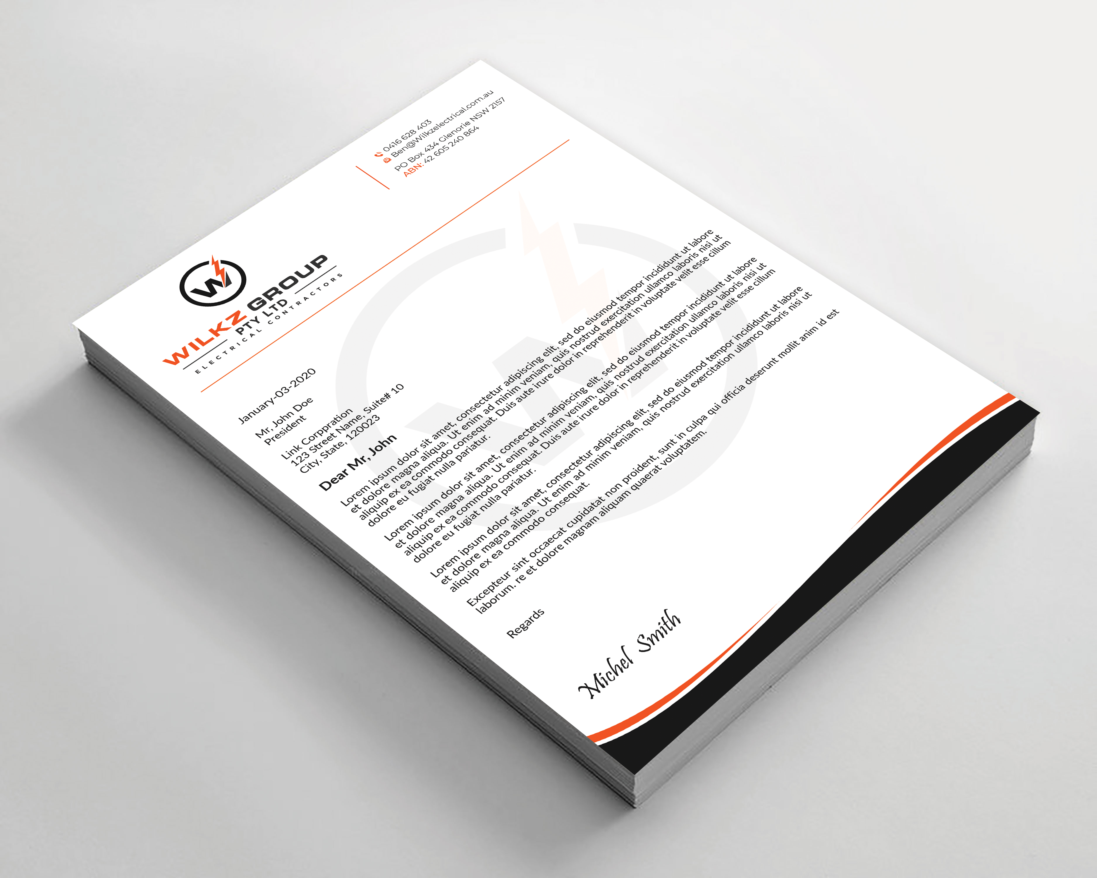 Stationery Design by Expert Bappy for Wilkz Group | Design #34372907