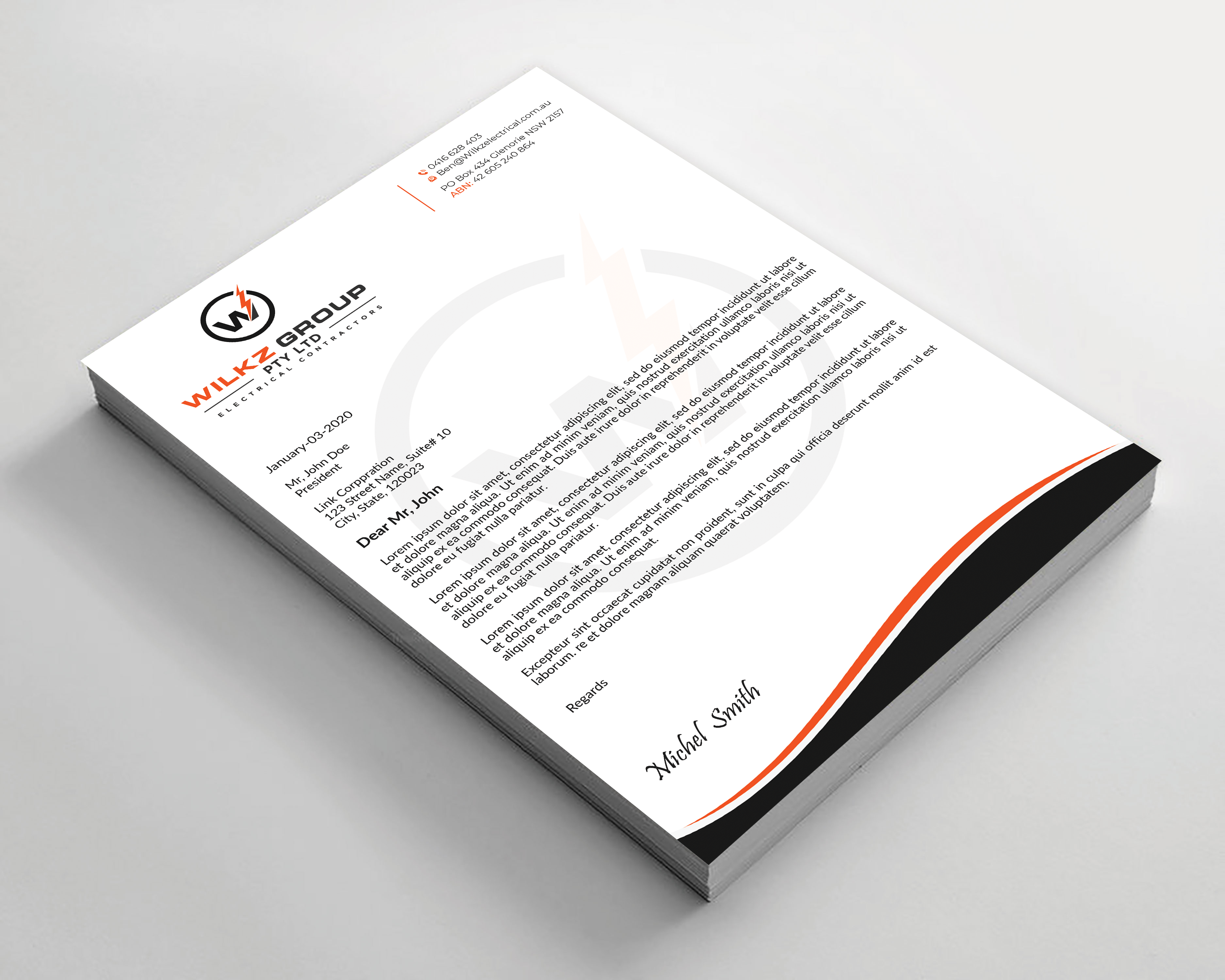 Stationery Design by Expert Bappy for Wilkz Group | Design #34372974