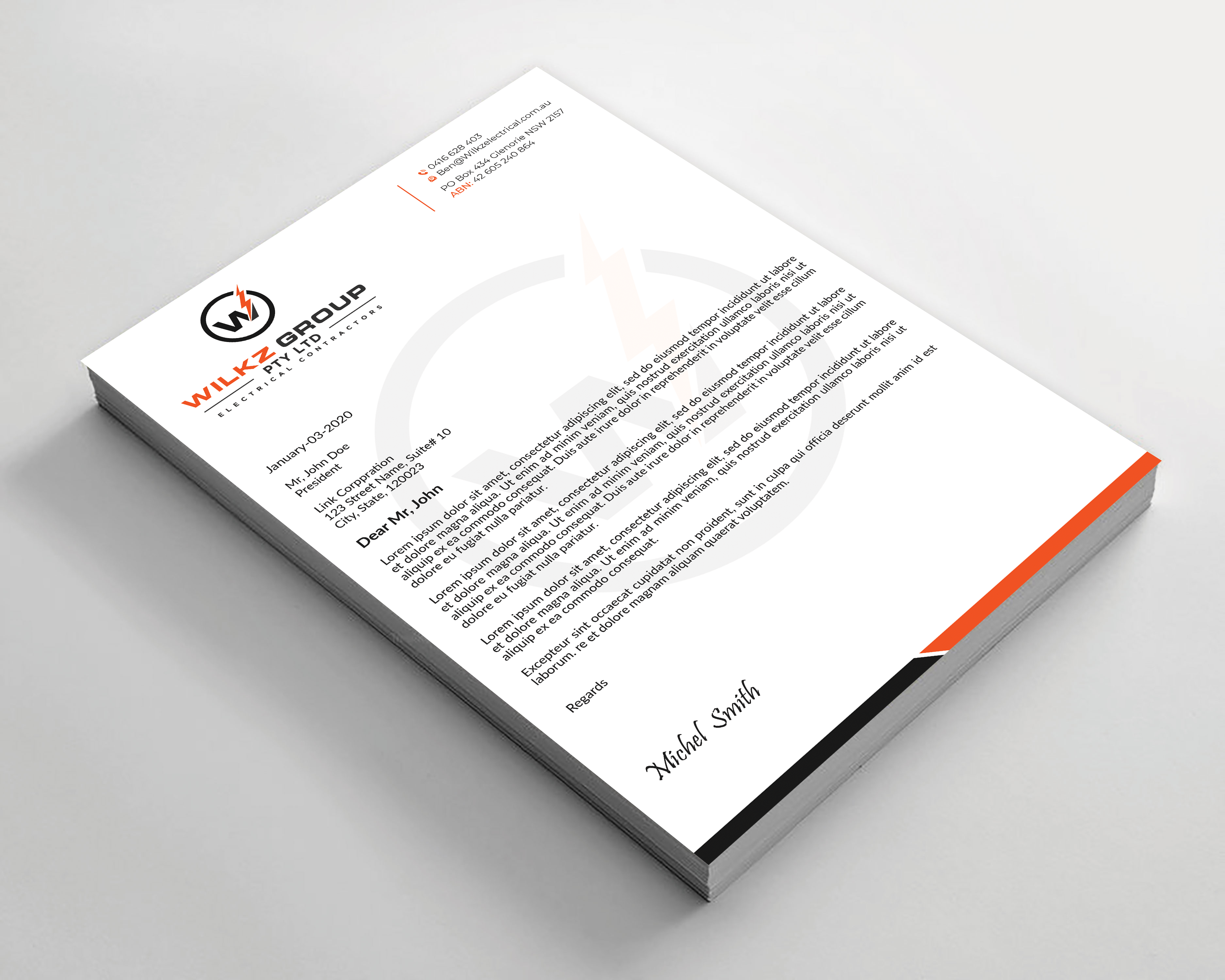 Stationery Design by Expert Bappy for Wilkz Group | Design #34372995