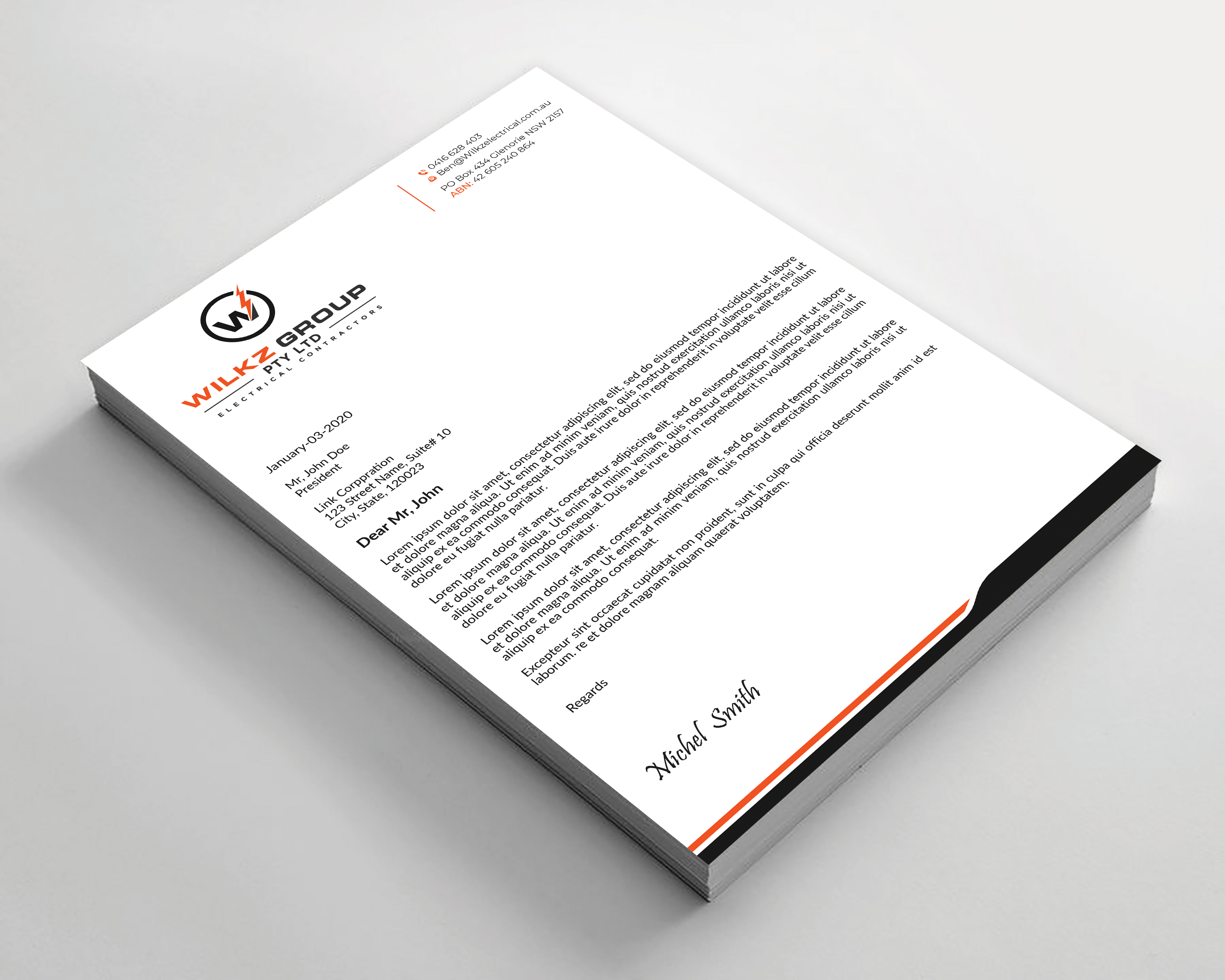 Stationery Design by Expert Bappy for Wilkz Group | Design #34373025