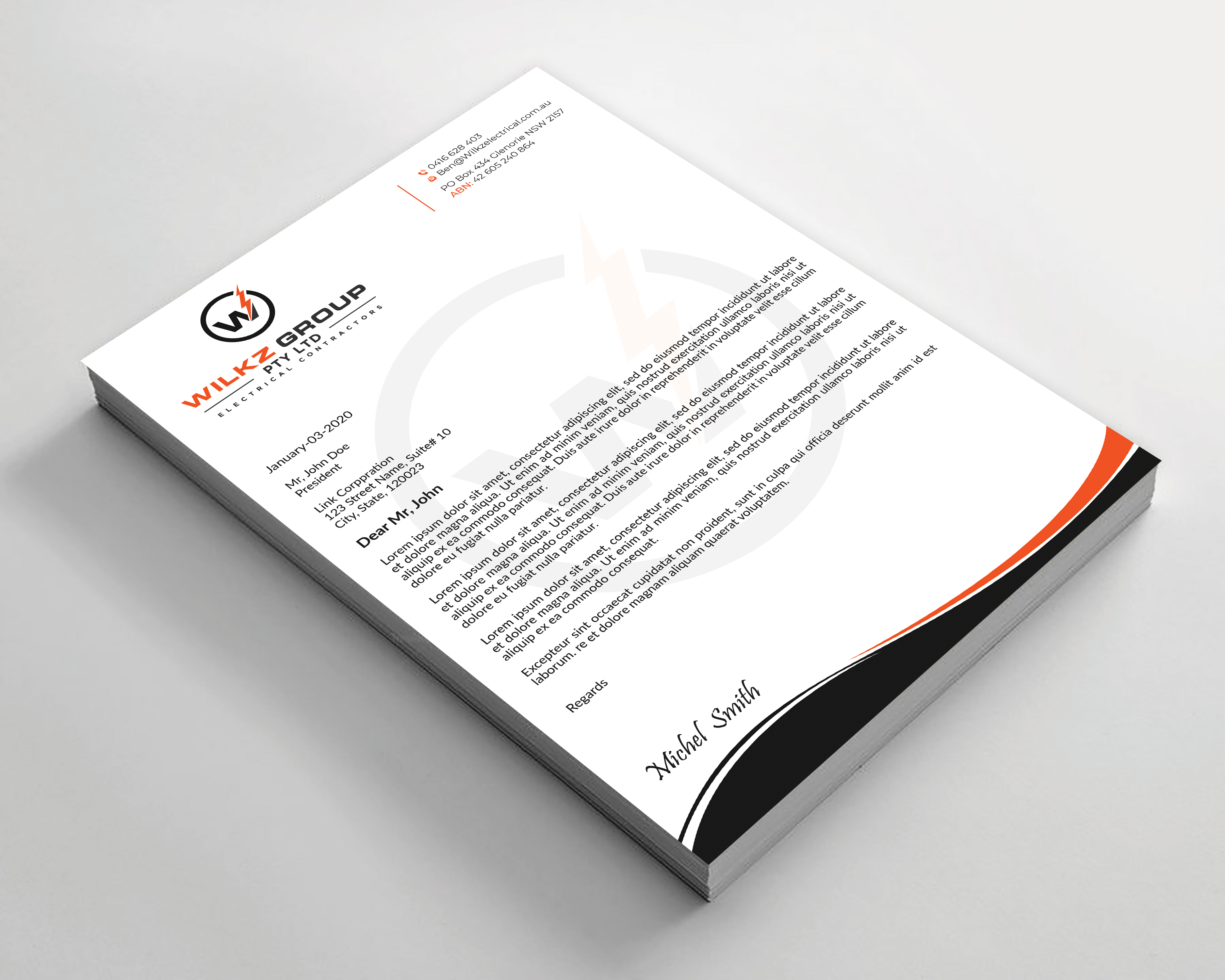 Stationery Design by Expert Bappy for Wilkz Group | Design #34373027