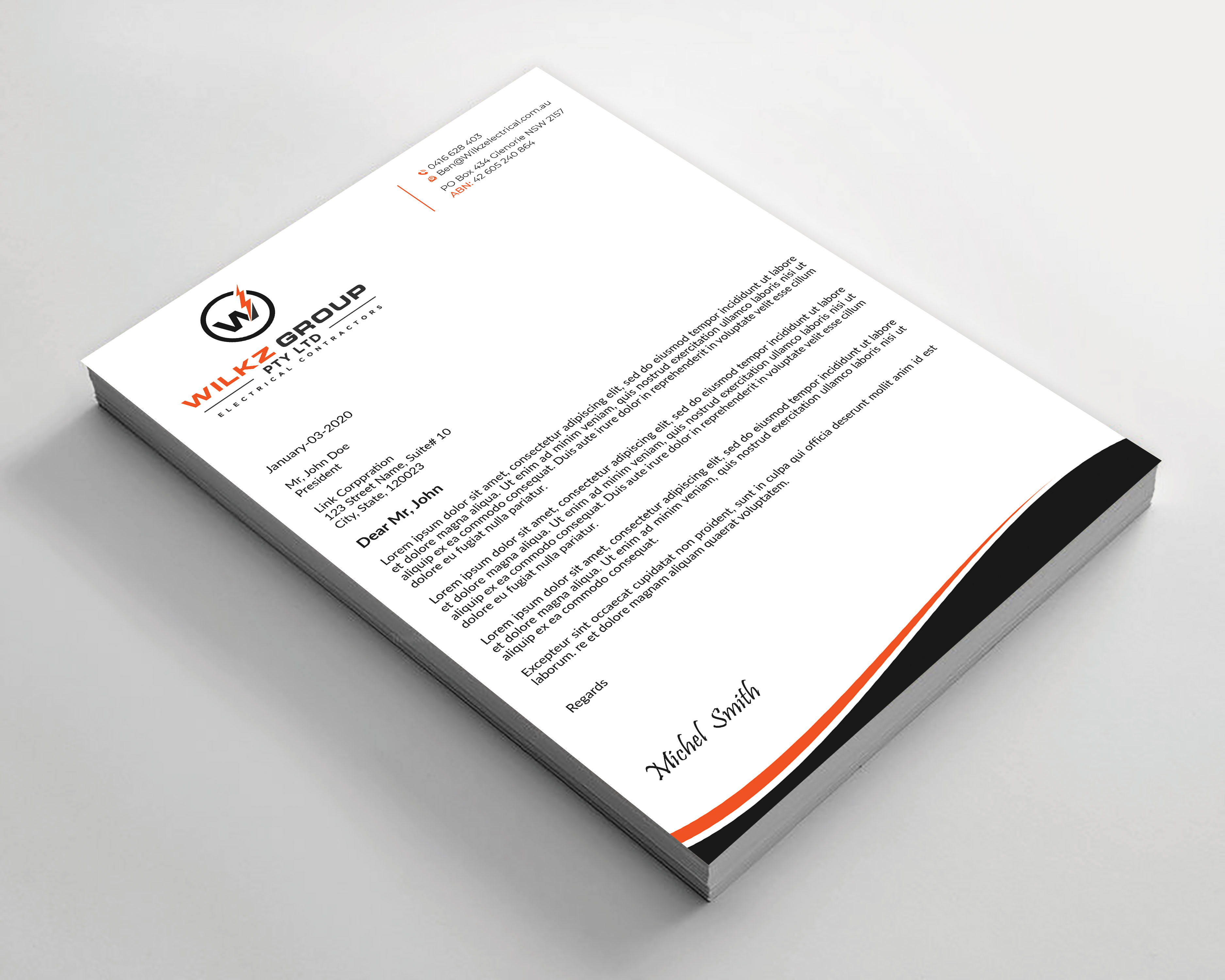 Stationery Design by Expert Bappy for Wilkz Group | Design #34373054