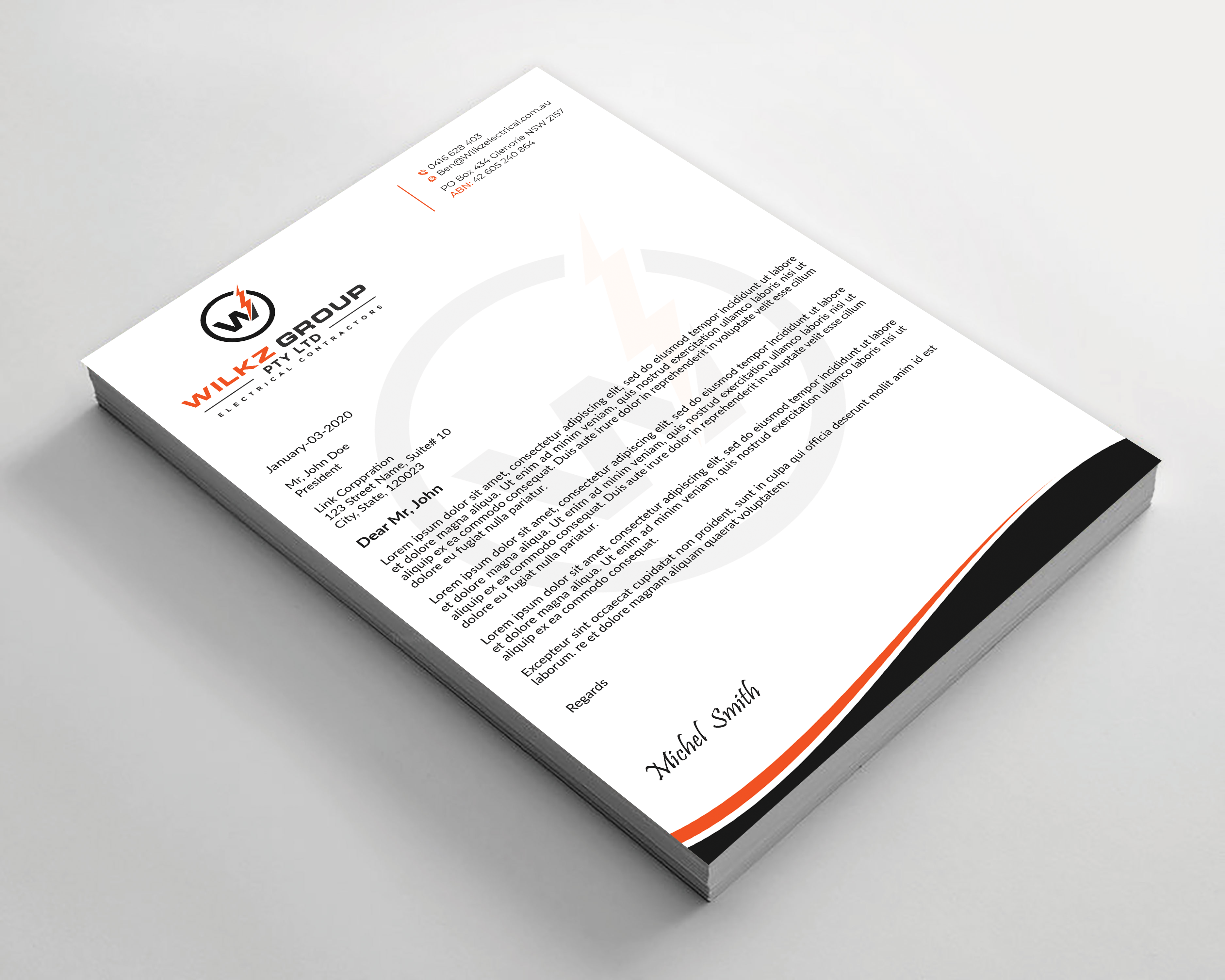 Stationery Design by Expert Bappy for Wilkz Group | Design #34373057