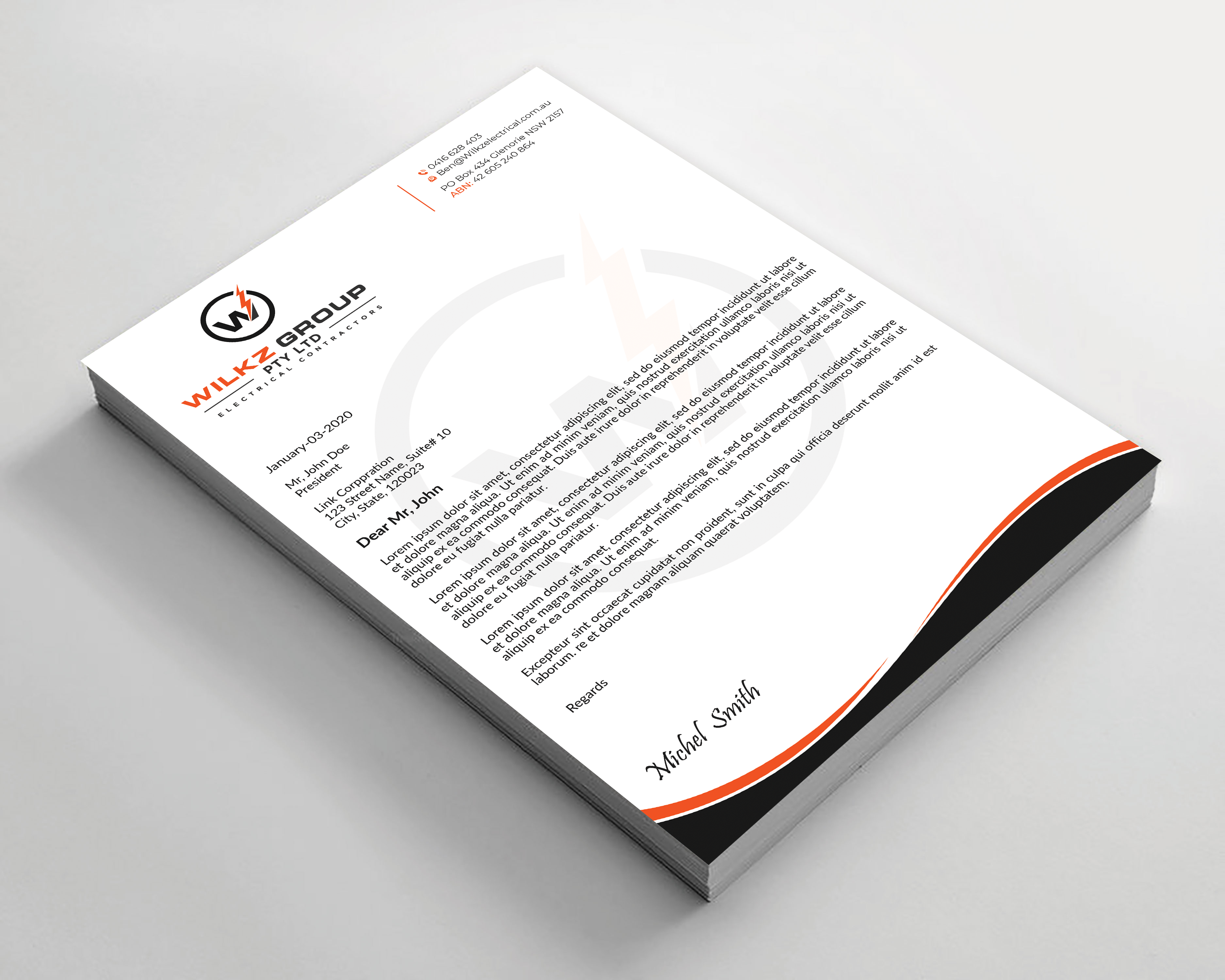 Stationery Design by Expert Bappy for Wilkz Group | Design #34373082
