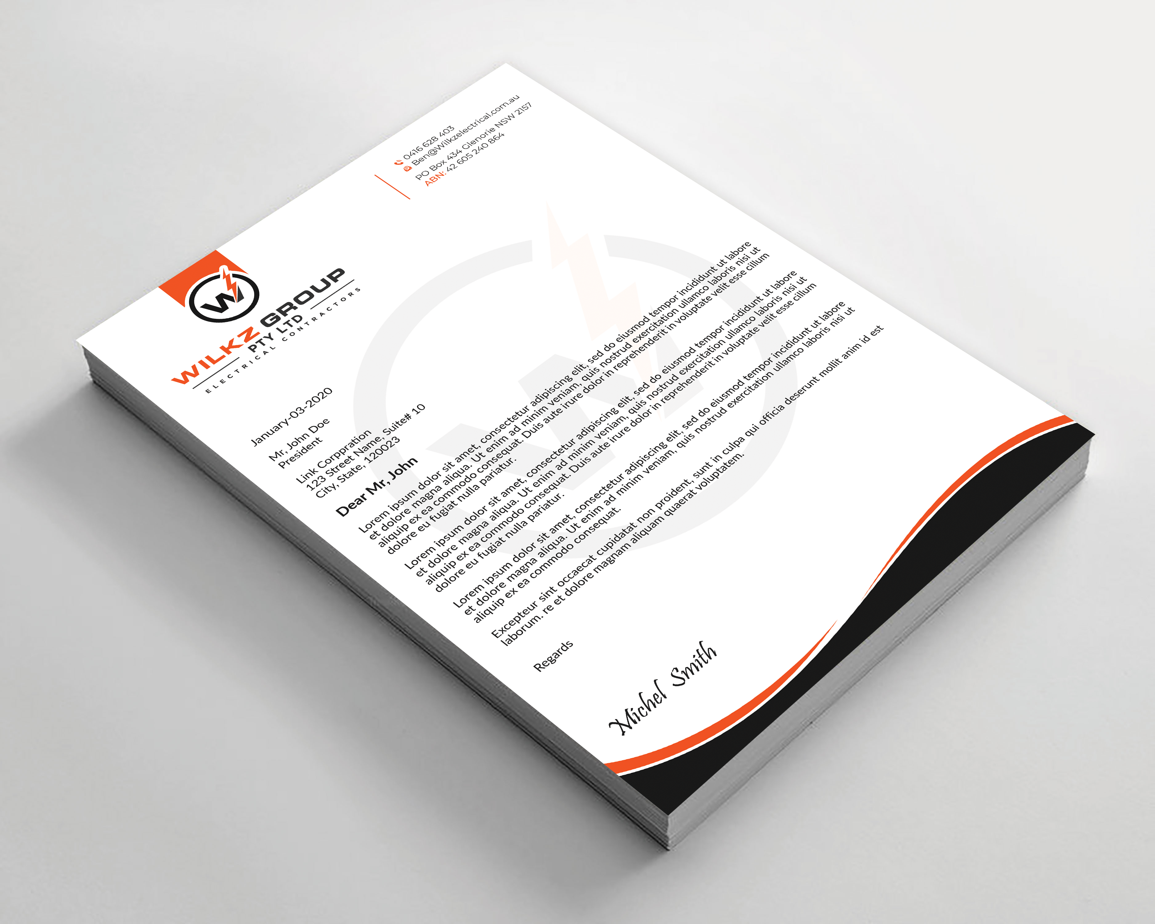 Stationery Design by Expert Bappy for Wilkz Group | Design #34373125