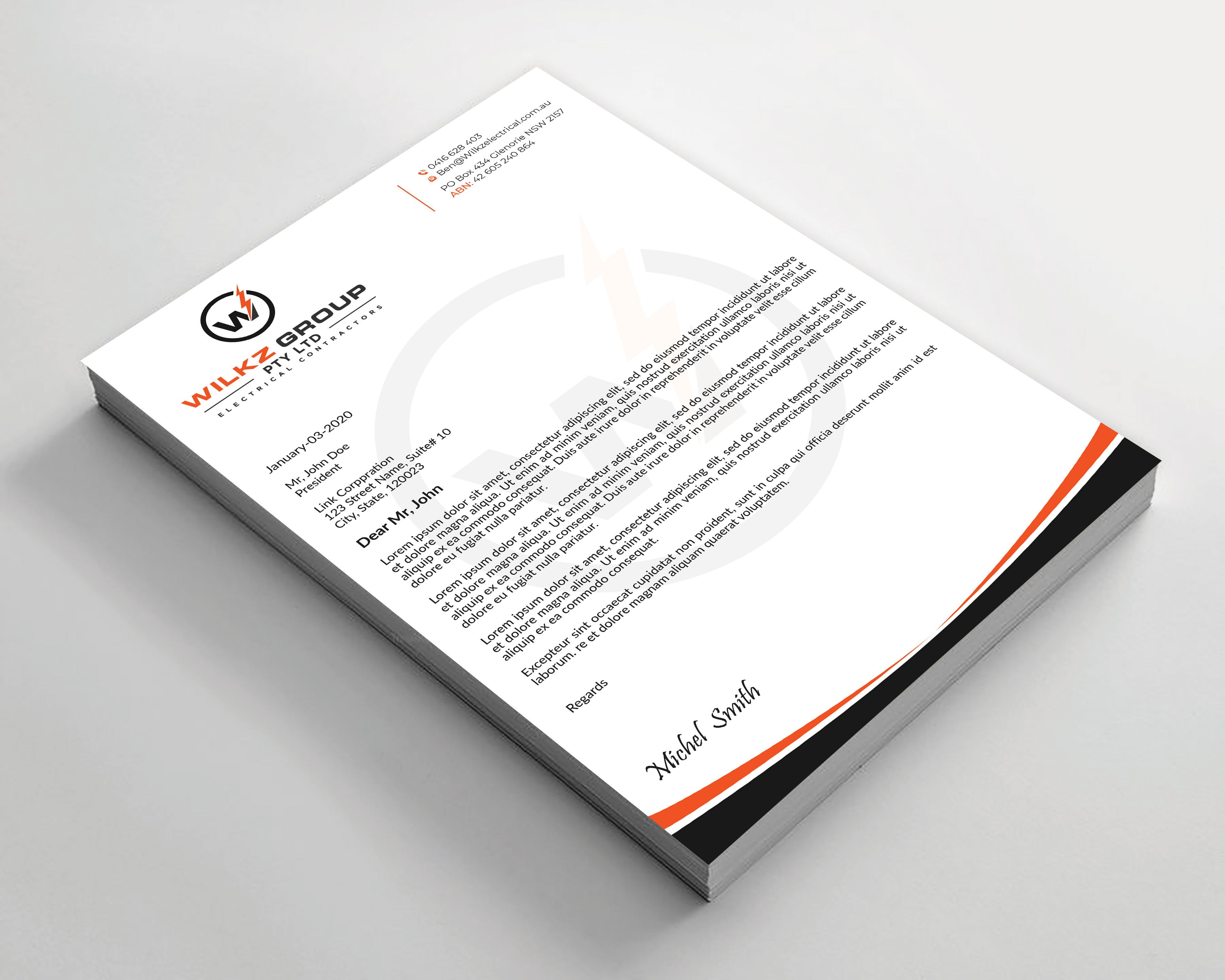 Stationery Design by Expert Bappy for Wilkz Group | Design #34373157
