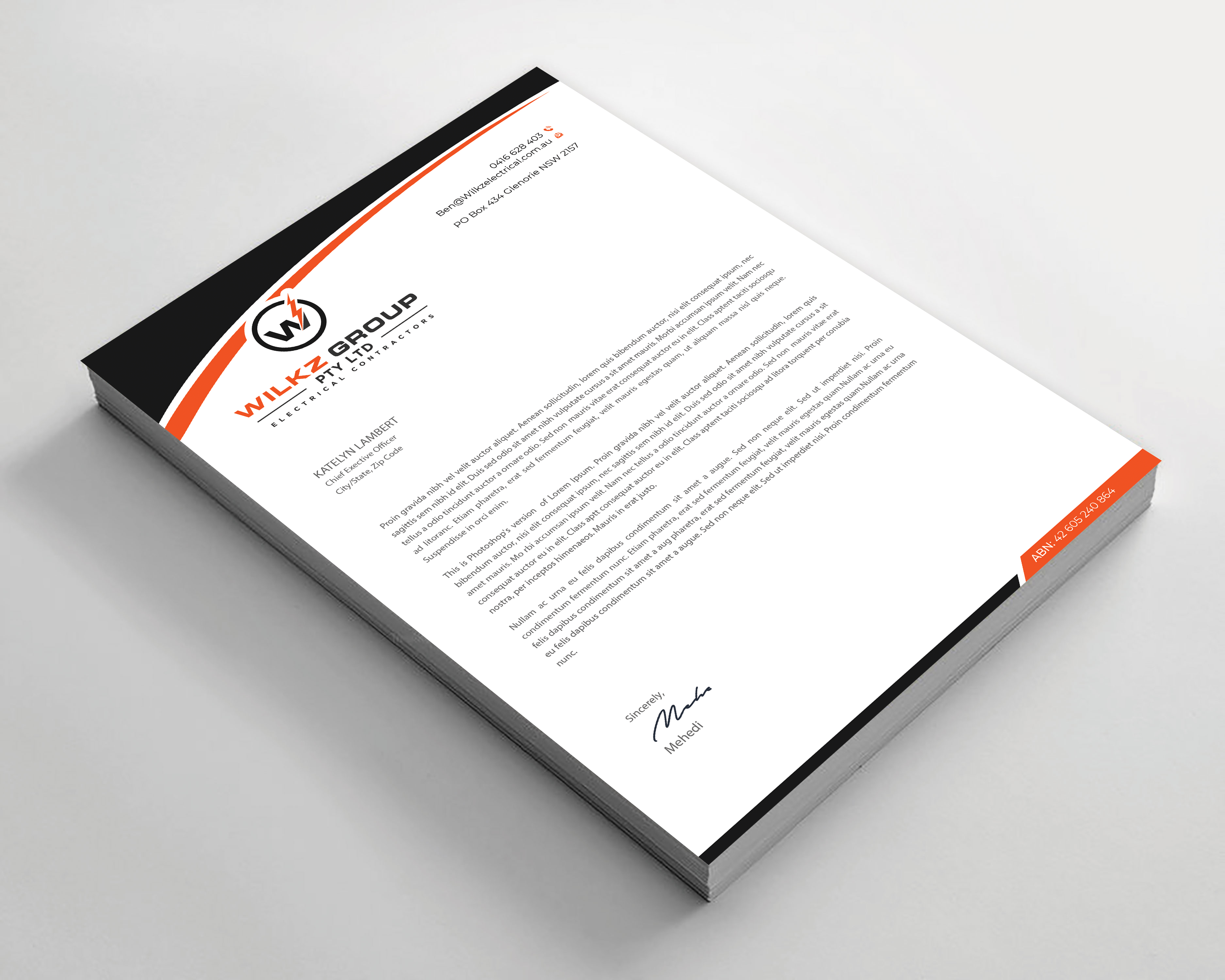 Stationery Design by Expert Bappy for Wilkz Group | Design #34374023