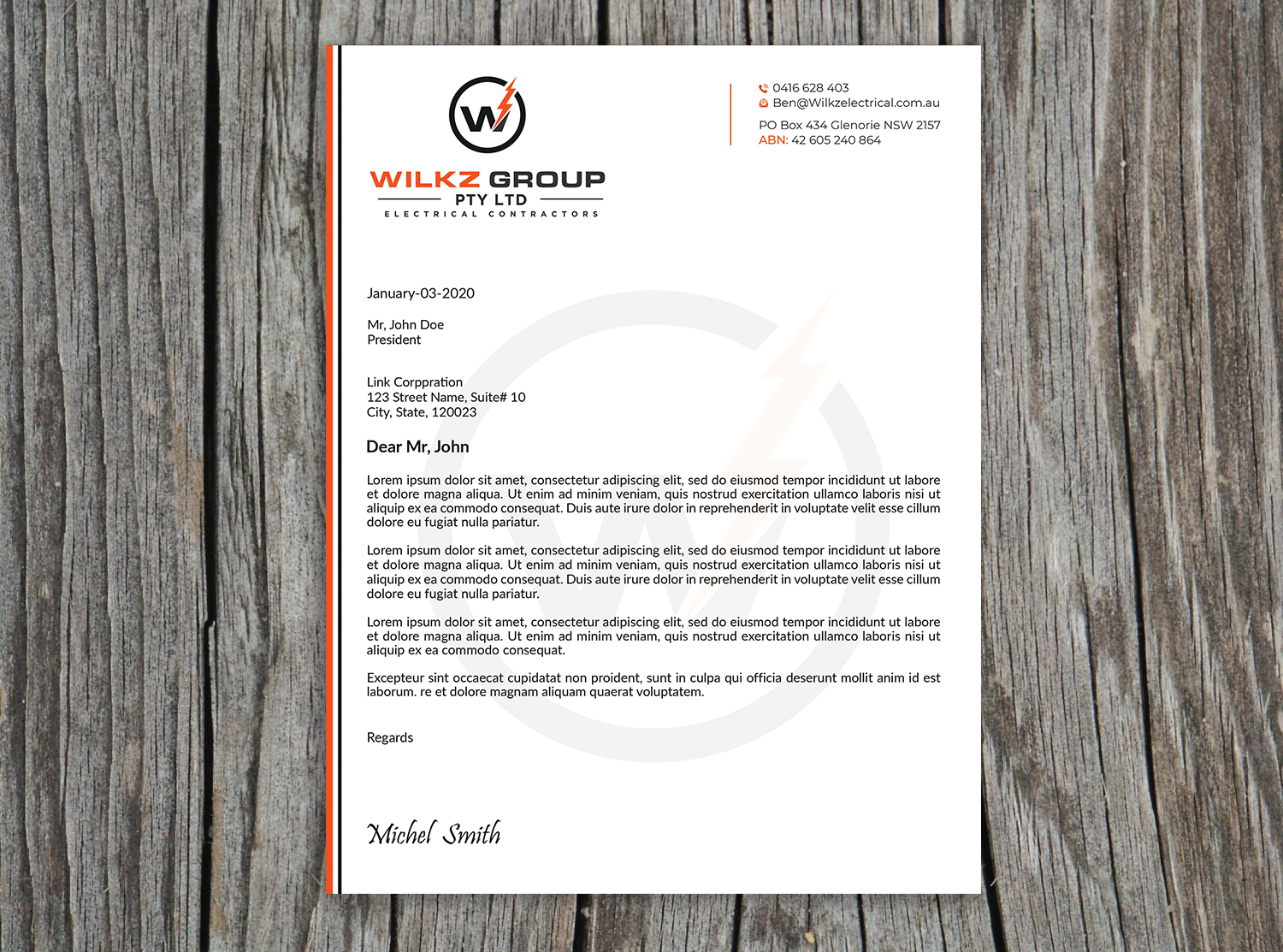 Stationery Design by Expert Bappy for Wilkz Group | Design #34374104