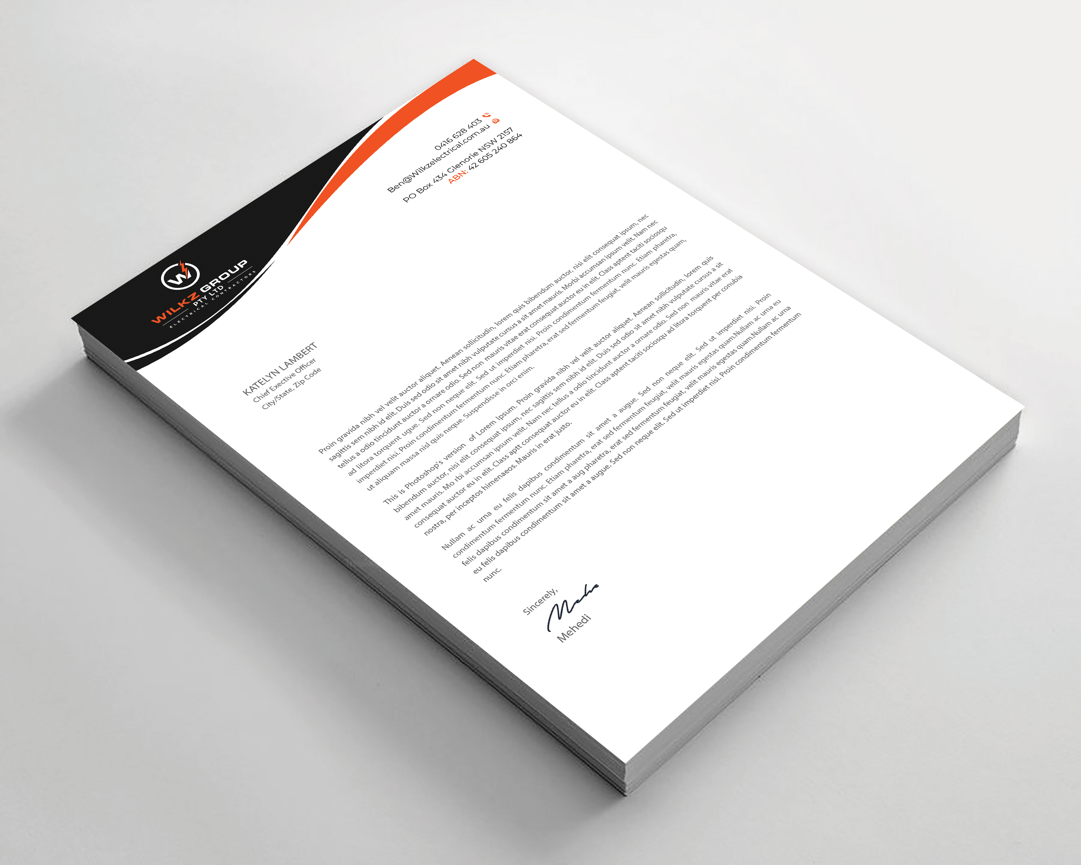 Stationery Design by Expert Bappy for Wilkz Group | Design #34374174