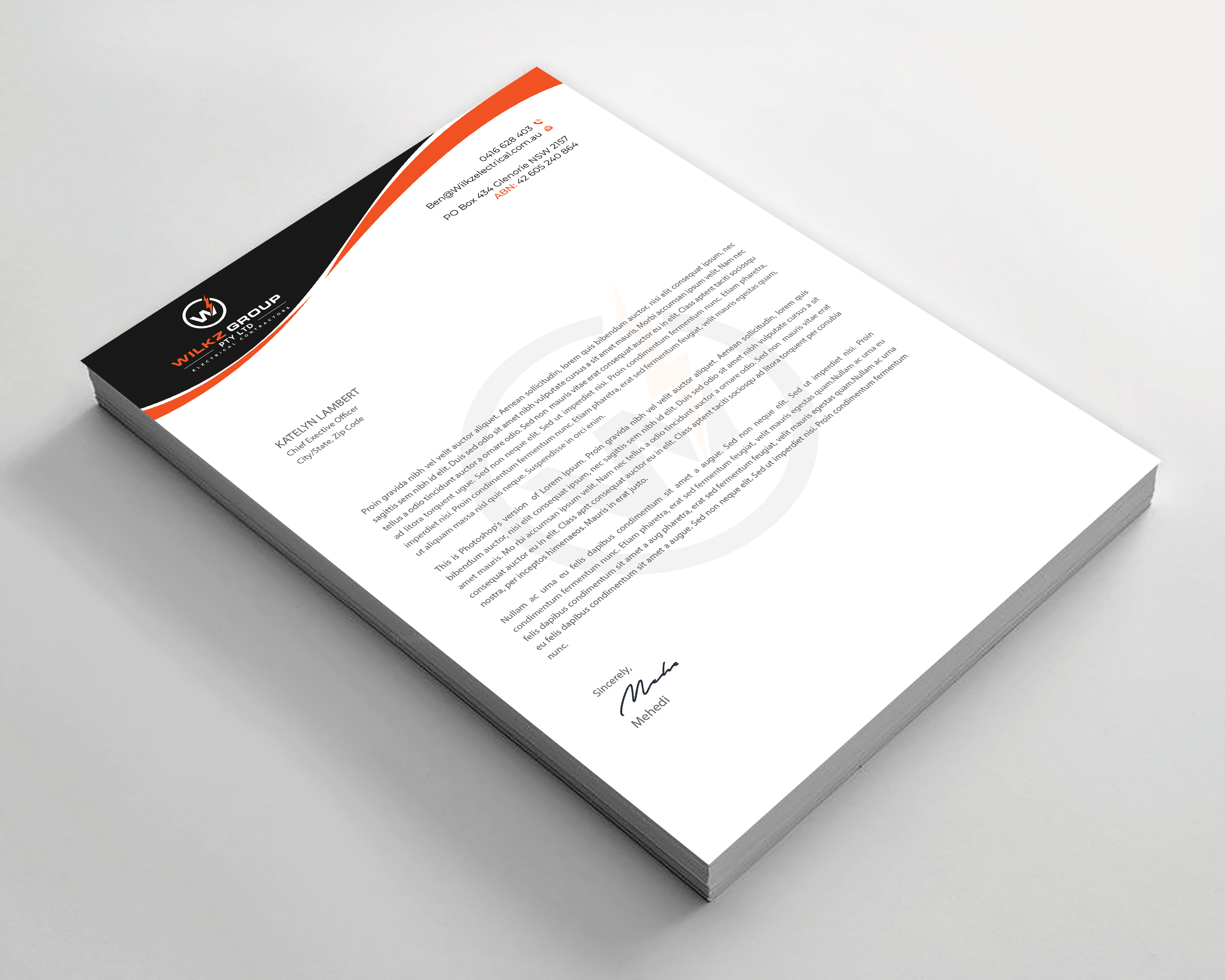 Stationery Design by Expert Bappy for Wilkz Group | Design #34374175