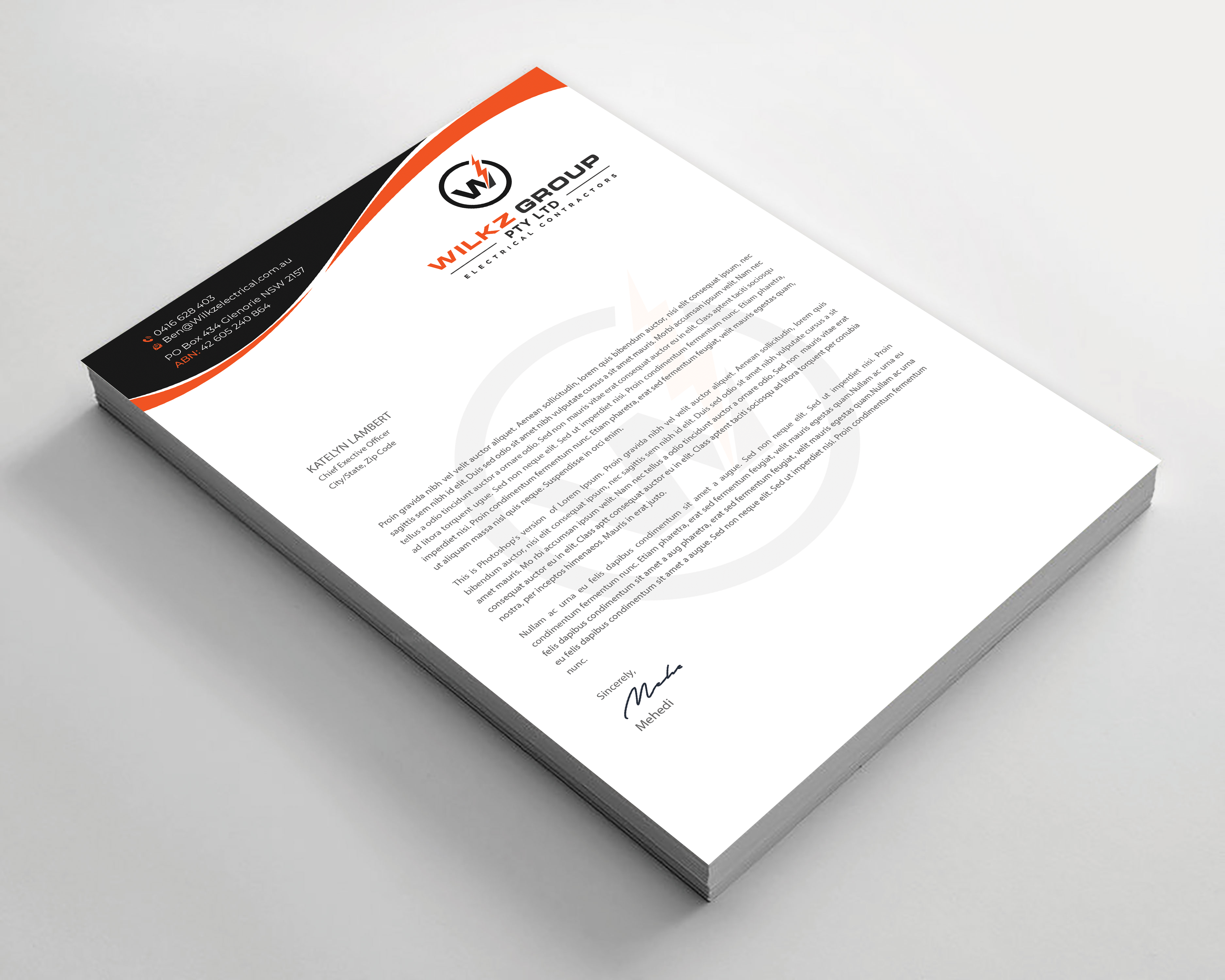 Stationery Design by Expert Bappy for Wilkz Group | Design #34374353