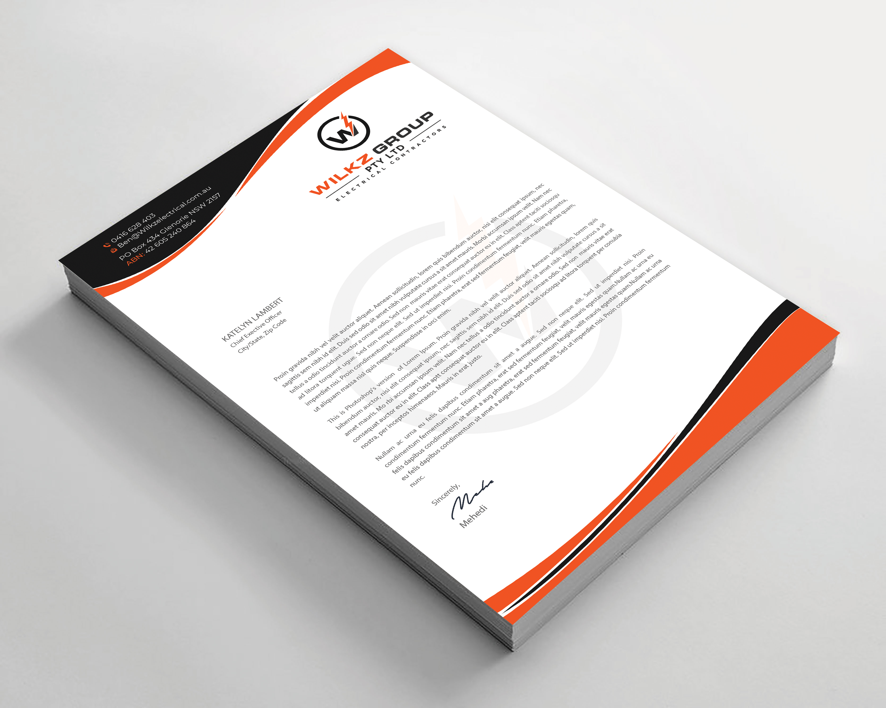 Stationery Design by Expert Bappy for Wilkz Group | Design #34374383