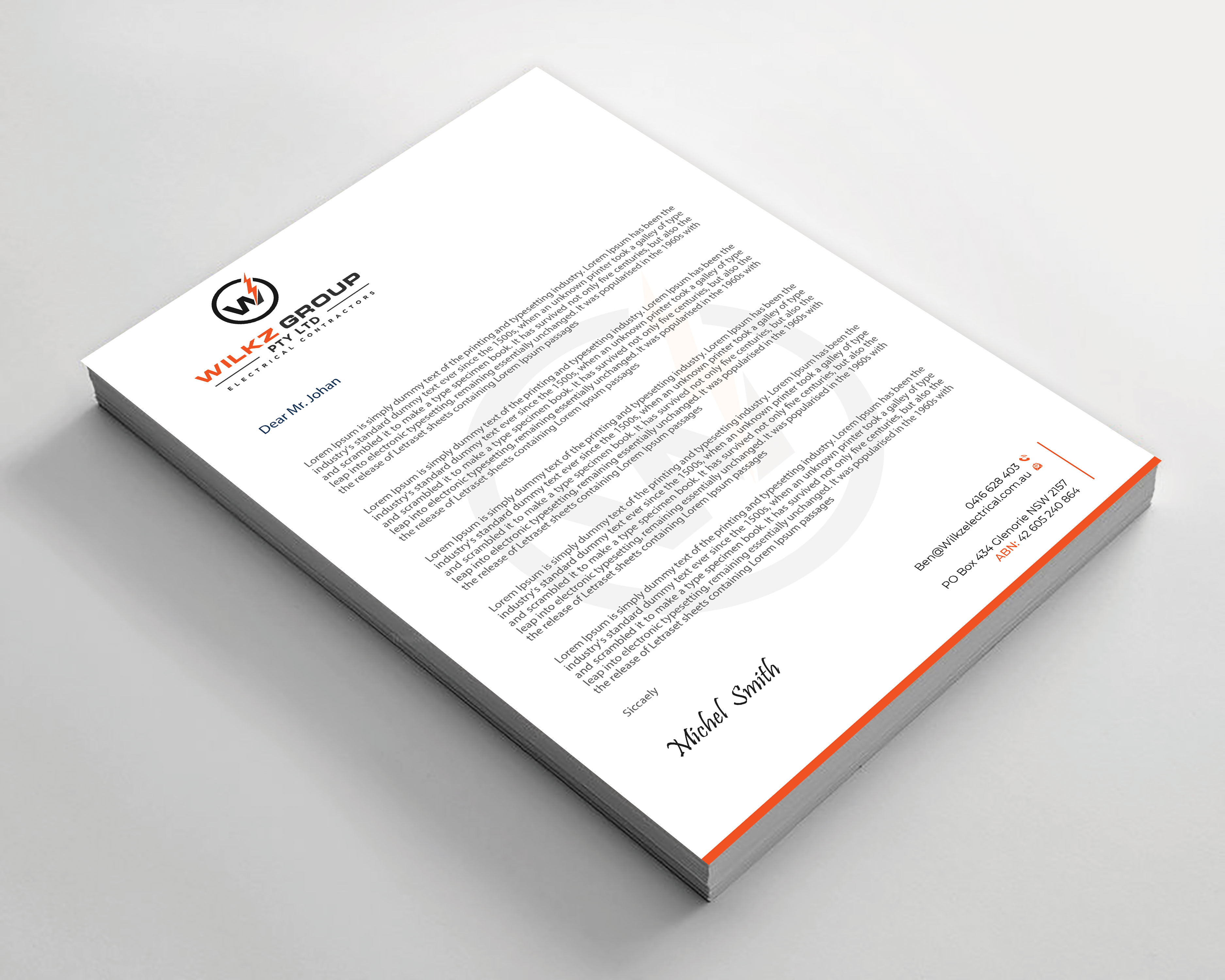 Stationery Design by Expert Bappy for Wilkz Group | Design #34374824