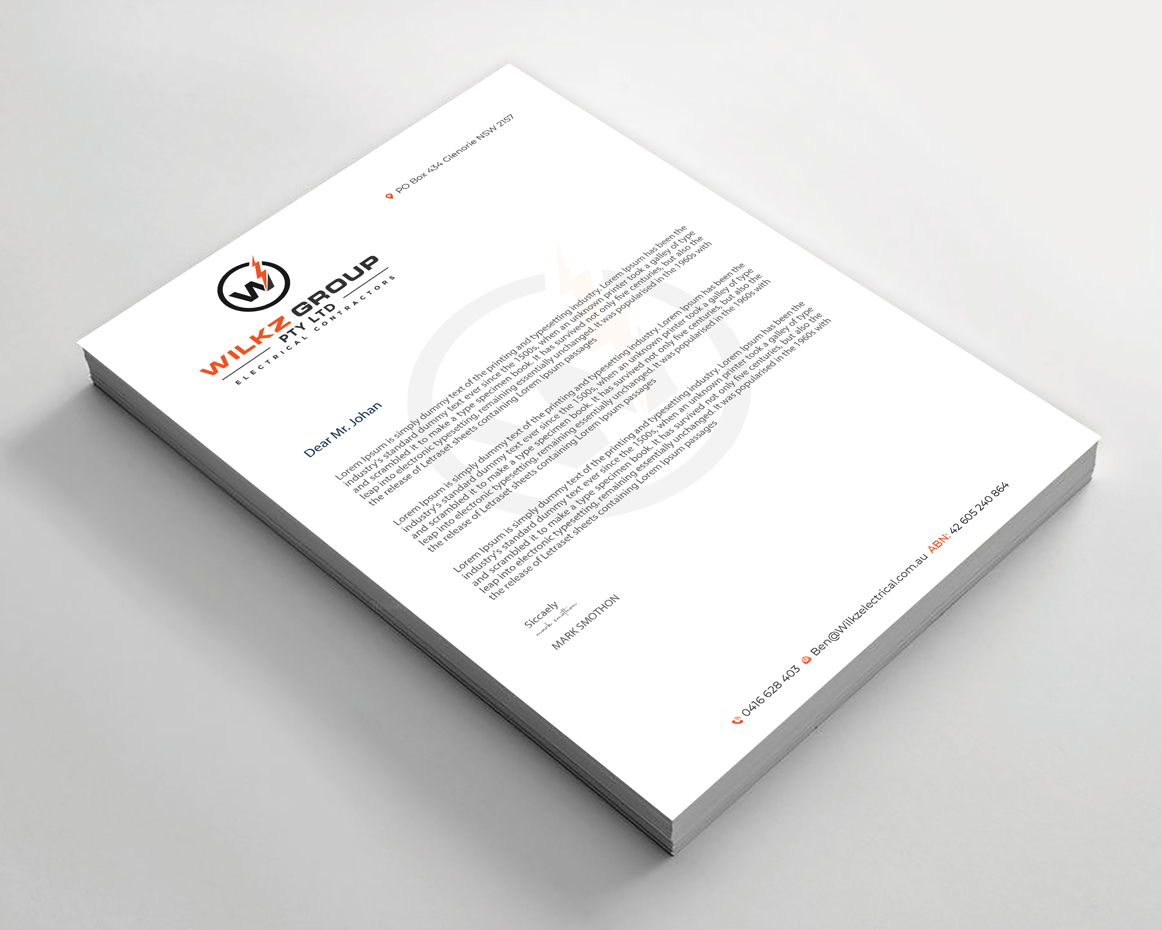 Stationery Design by Expert Bappy for Wilkz Group | Design #34374871