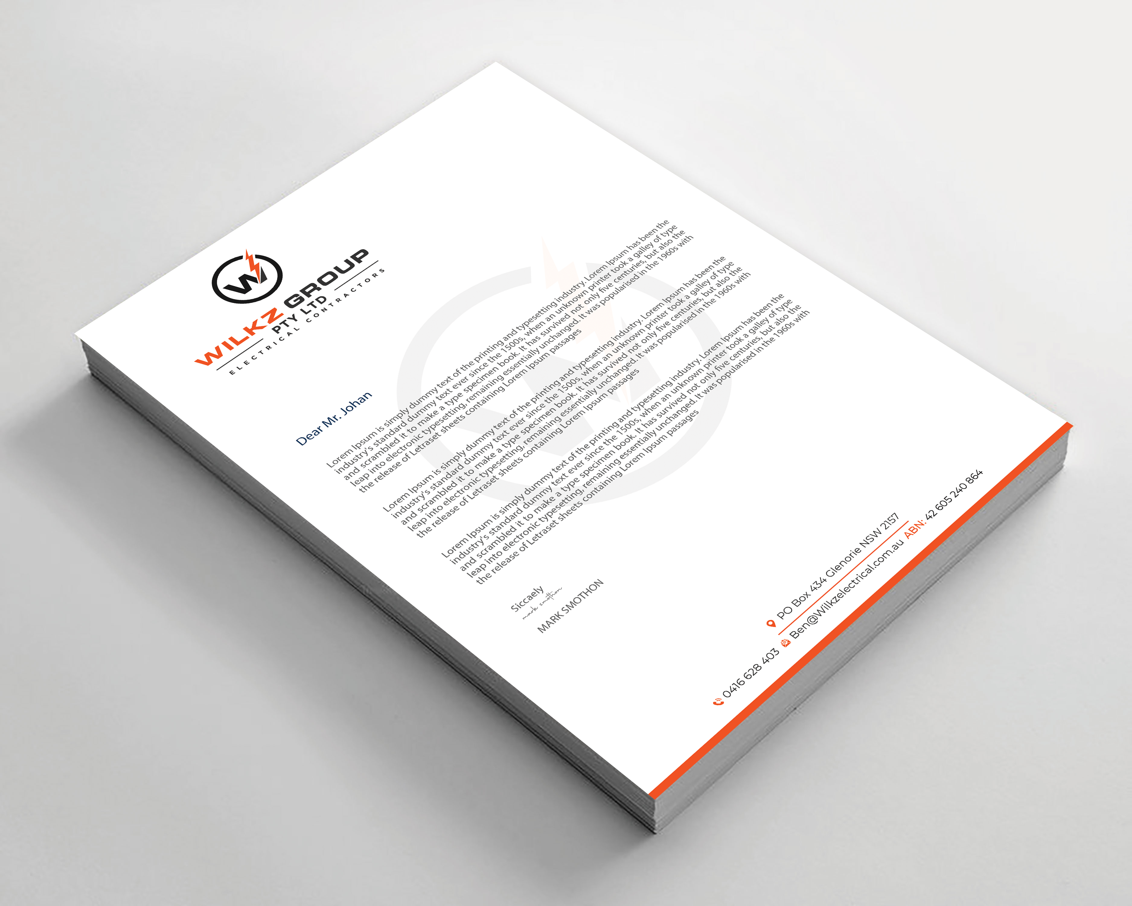 Stationery Design by Expert Bappy for Wilkz Group | Design #34374905