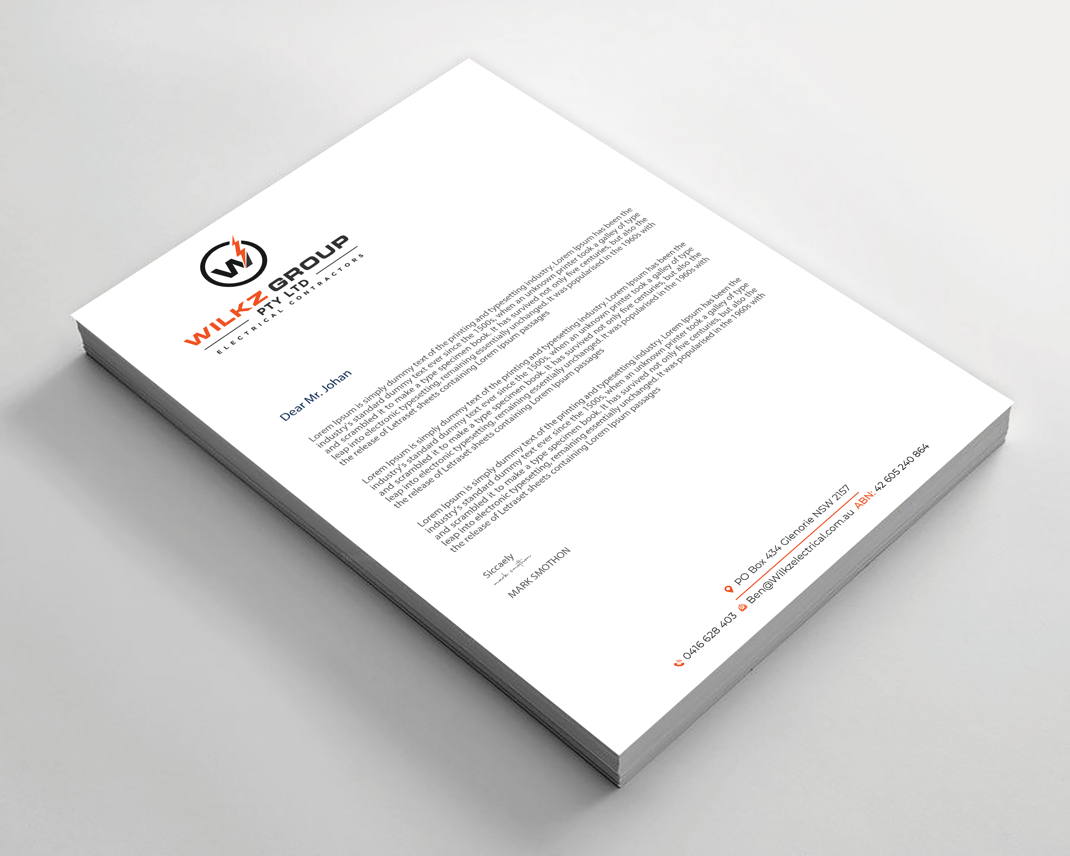 Stationery Design by Expert Bappy for Wilkz Group | Design #34374908
