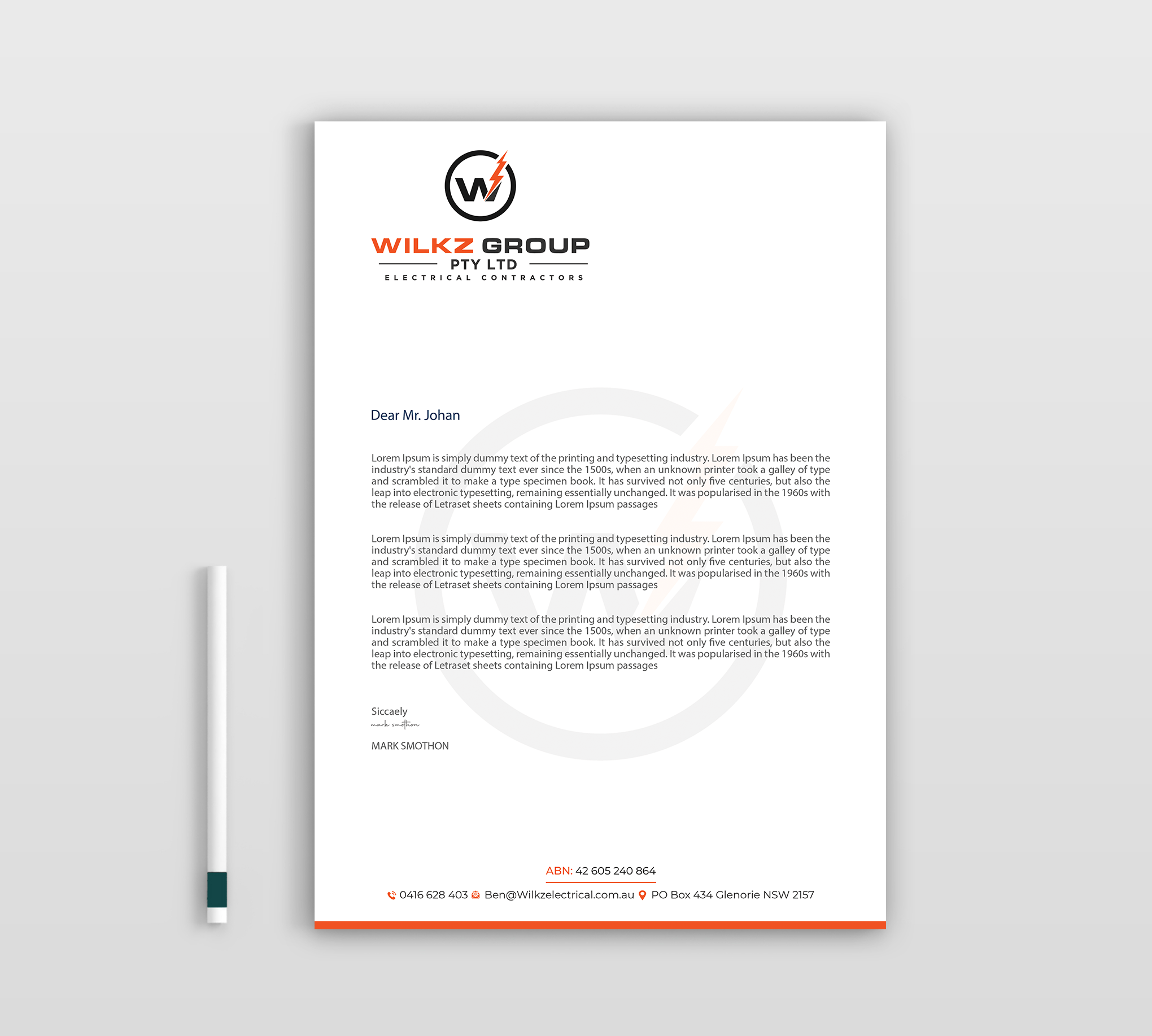 Stationery Design by Expert Bappy for Wilkz Group | Design #34375047
