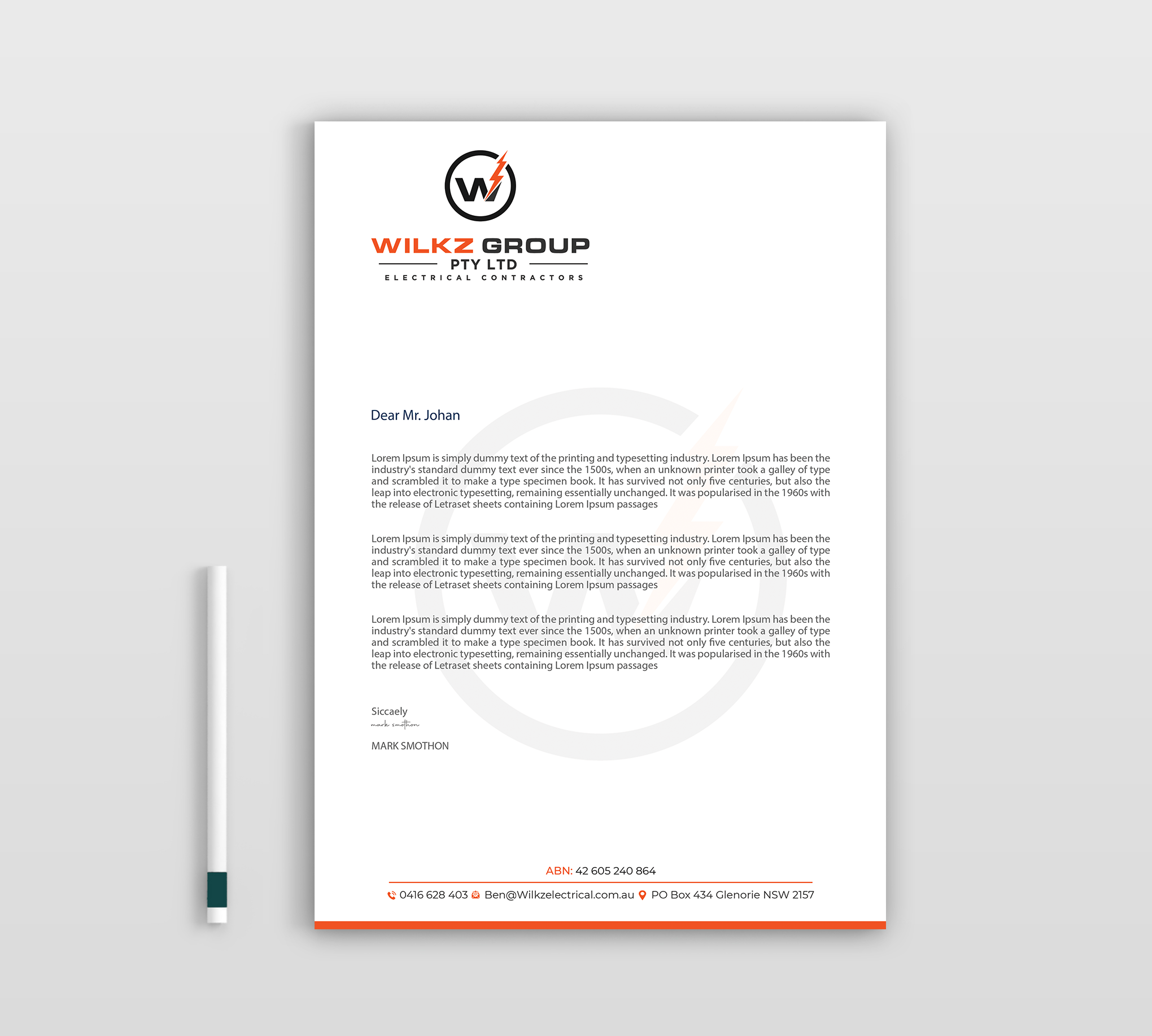 Stationery Design by Expert Bappy for Wilkz Group | Design #34375080