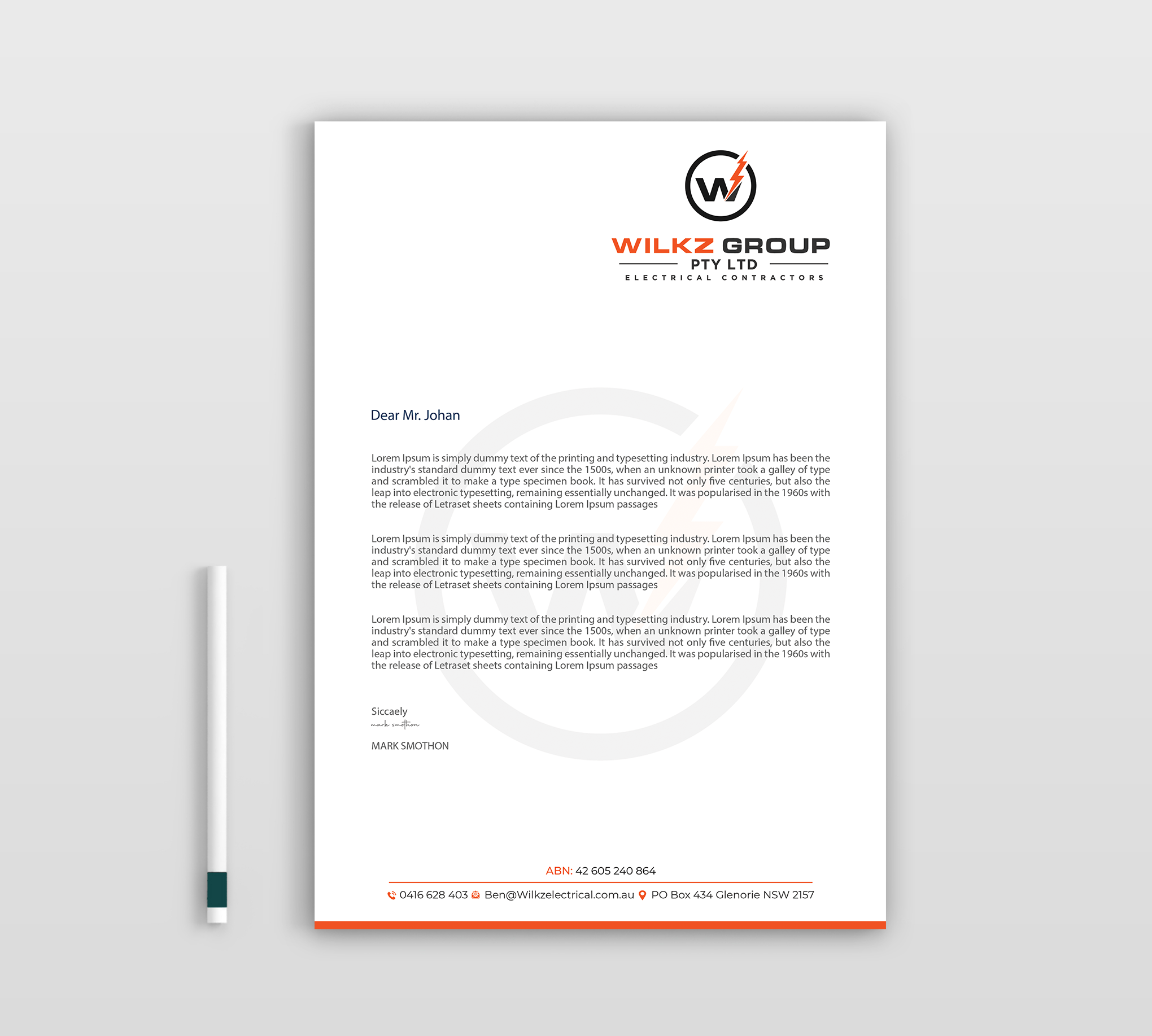 Stationery Design by Expert Bappy for Wilkz Group | Design #34375113
