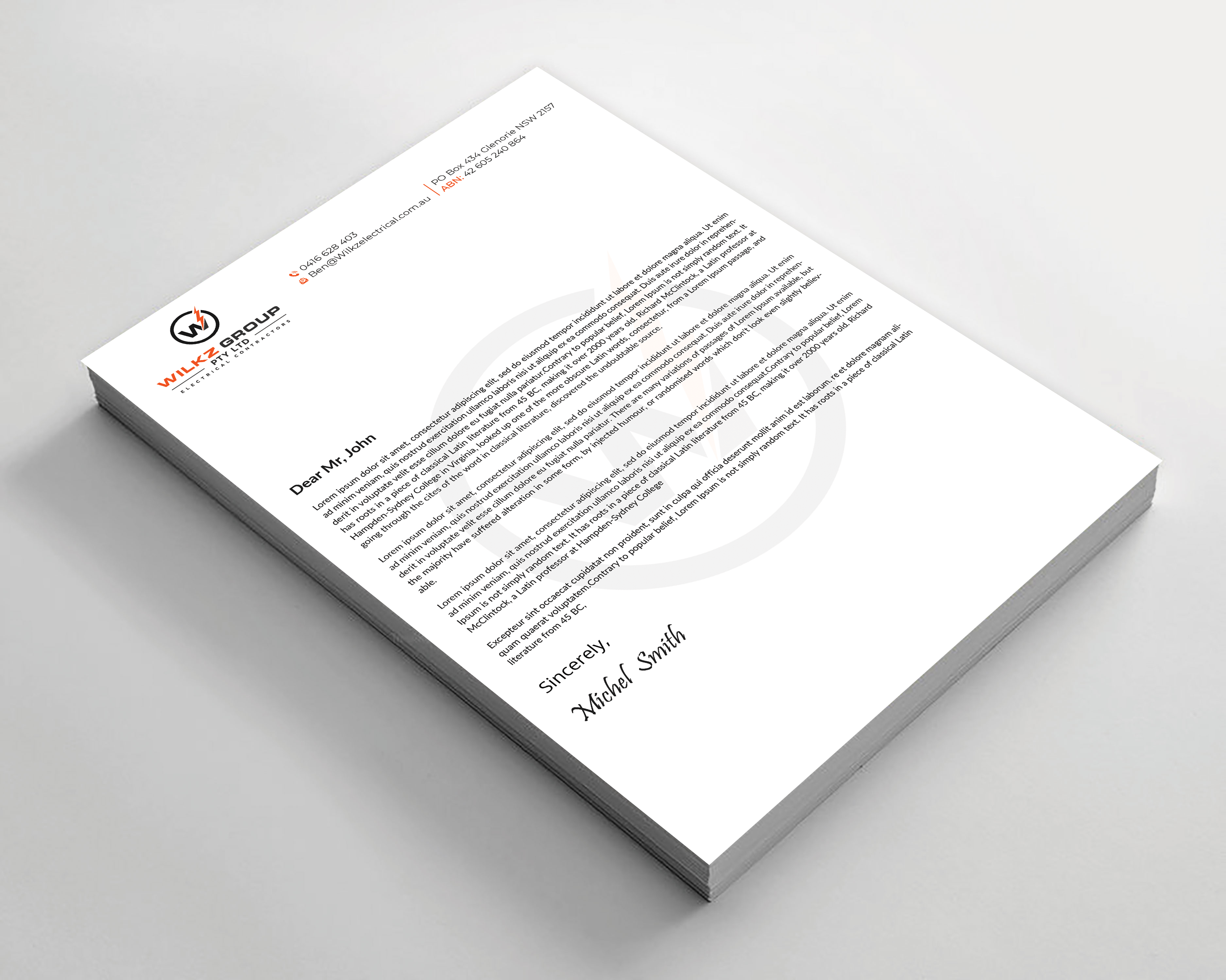 Stationery Design by Expert Bappy for Wilkz Group | Design #34377431