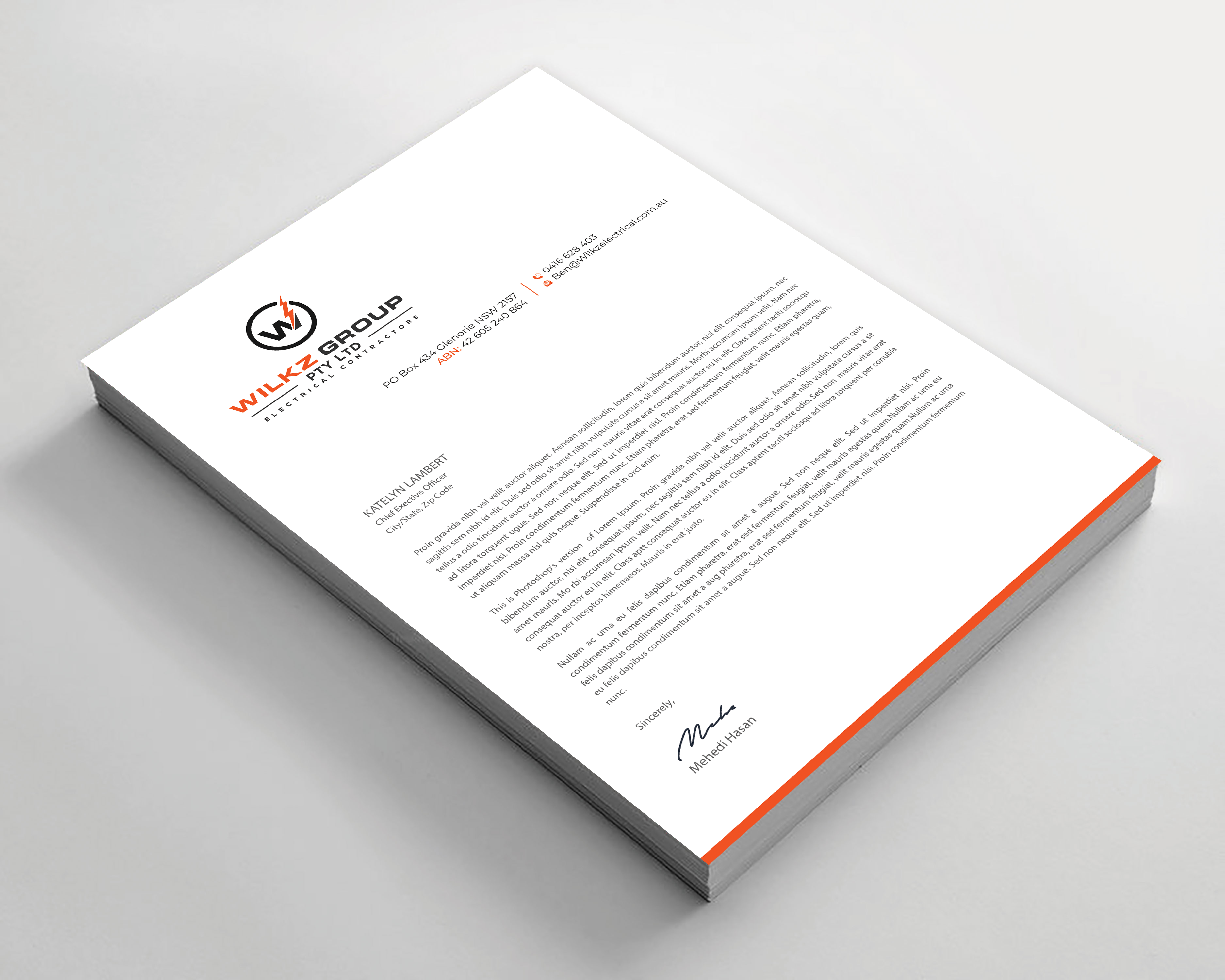 Stationery Design by Expert Bappy for Wilkz Group | Design #34377651