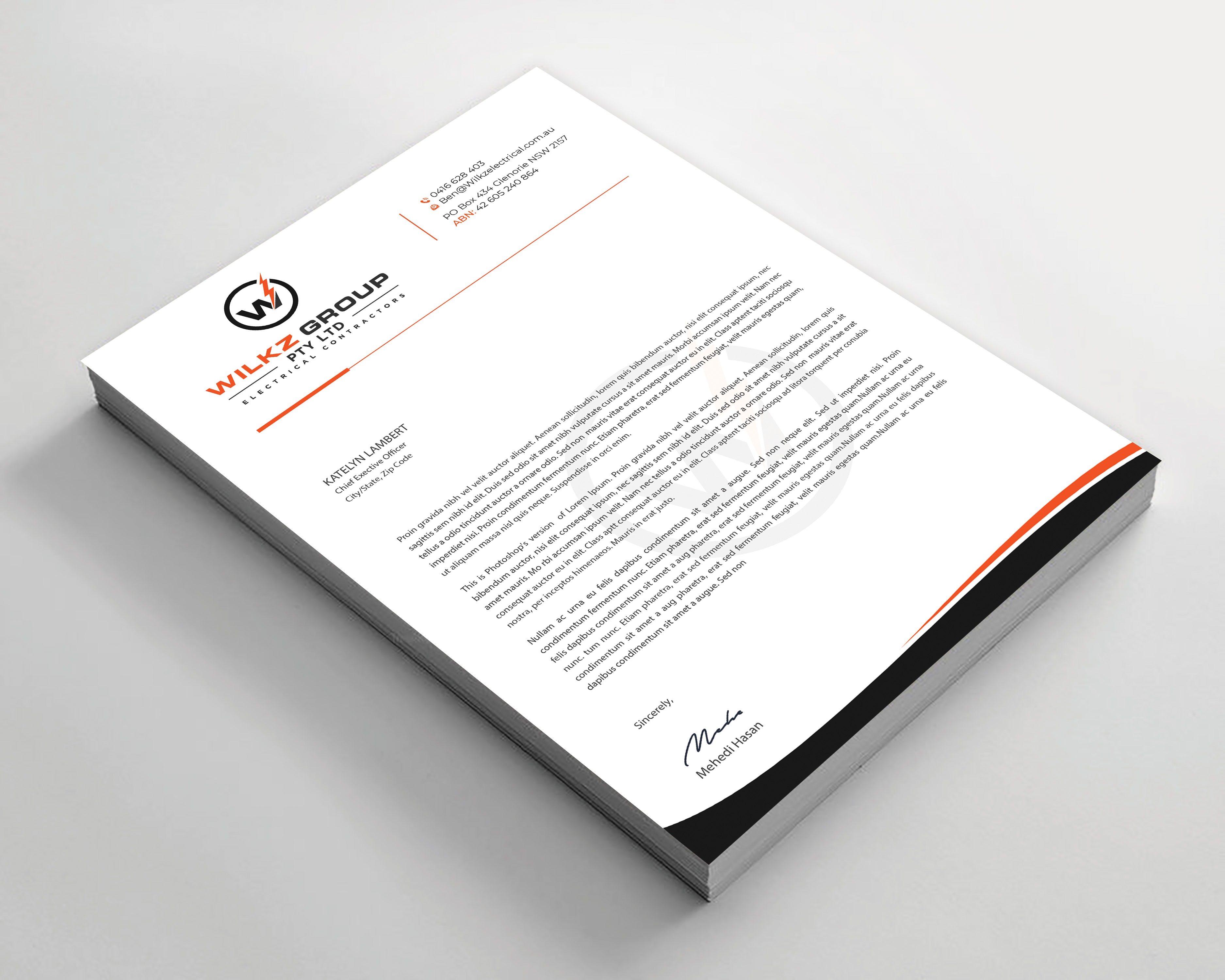 Stationery Design by Expert Bappy for Wilkz Group | Design #34377728