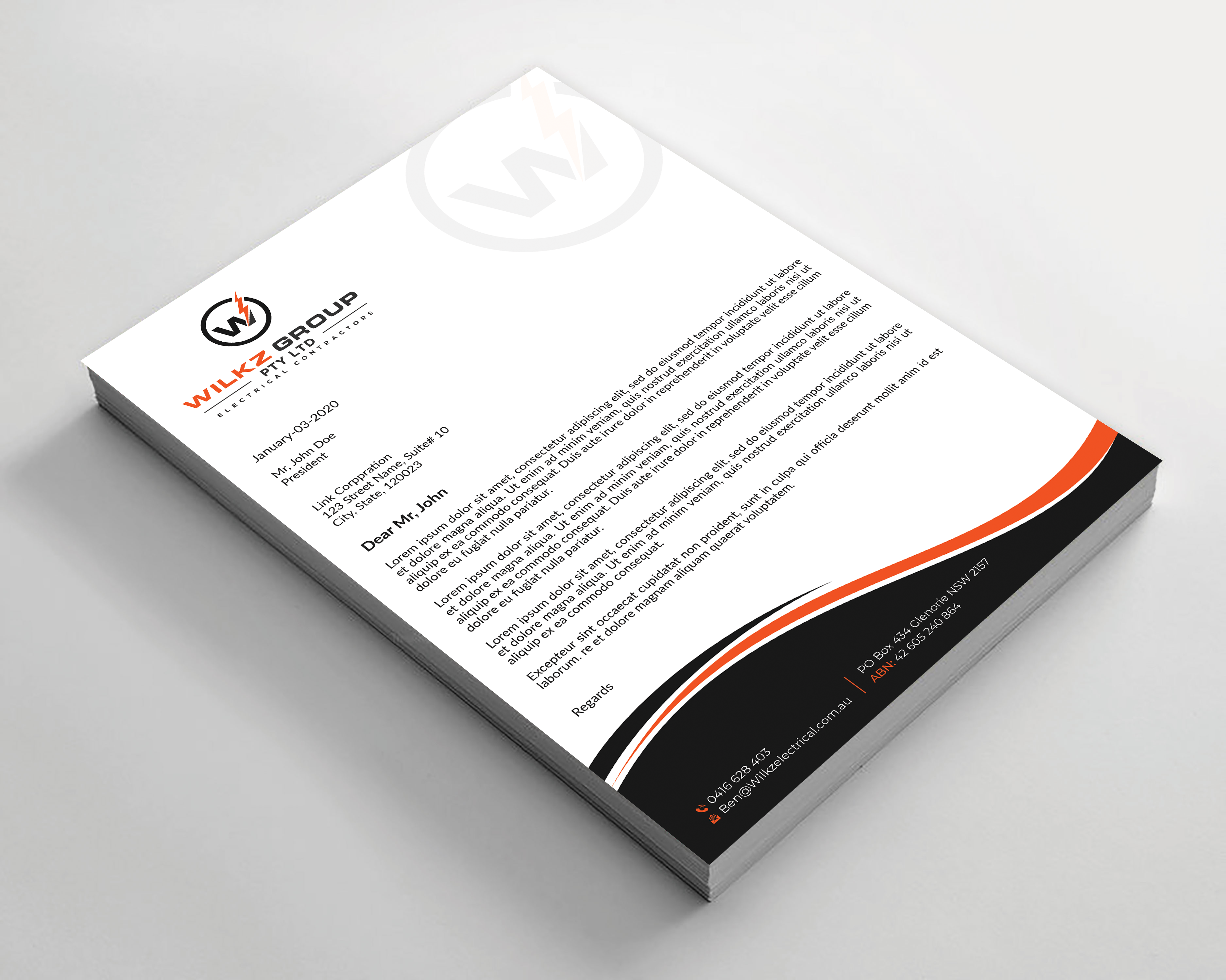 Stationery Design by Expert Bappy for Wilkz Group | Design #34377768