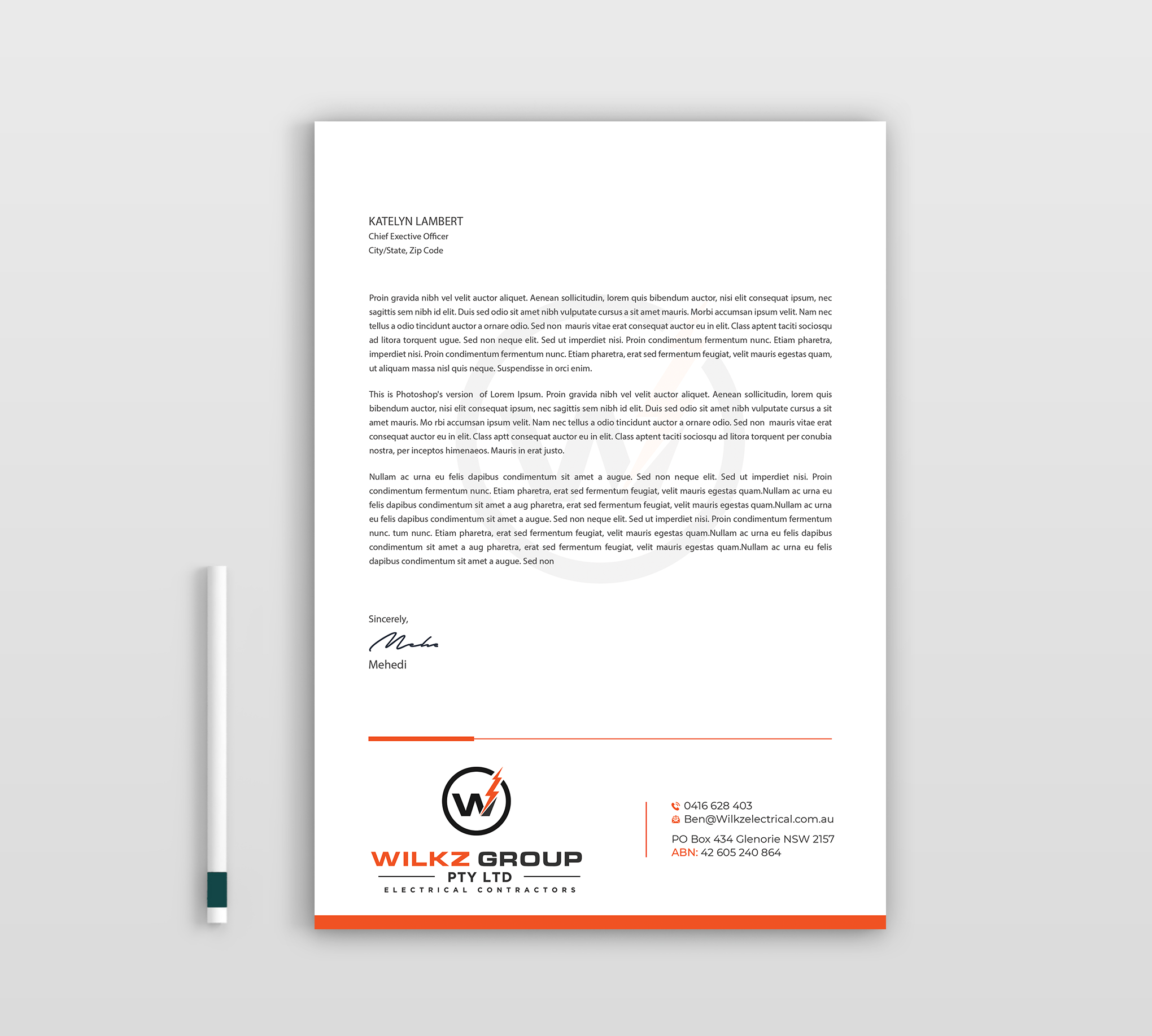 Stationery Design by Expert Bappy for Wilkz Group | Design #34377804