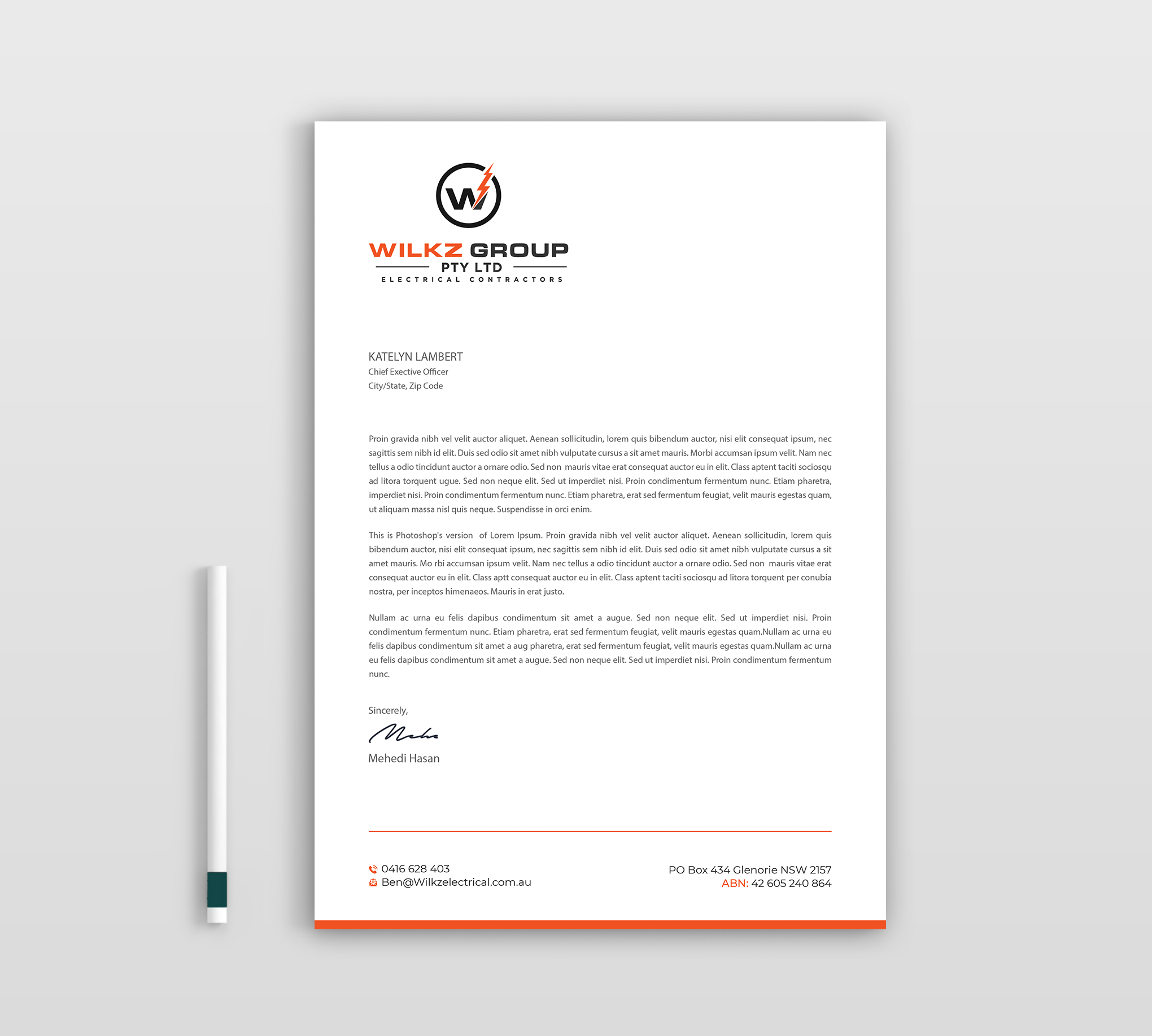 Design de Papeterie par Expert Bappy pour Wilkz Group | Design #34377837