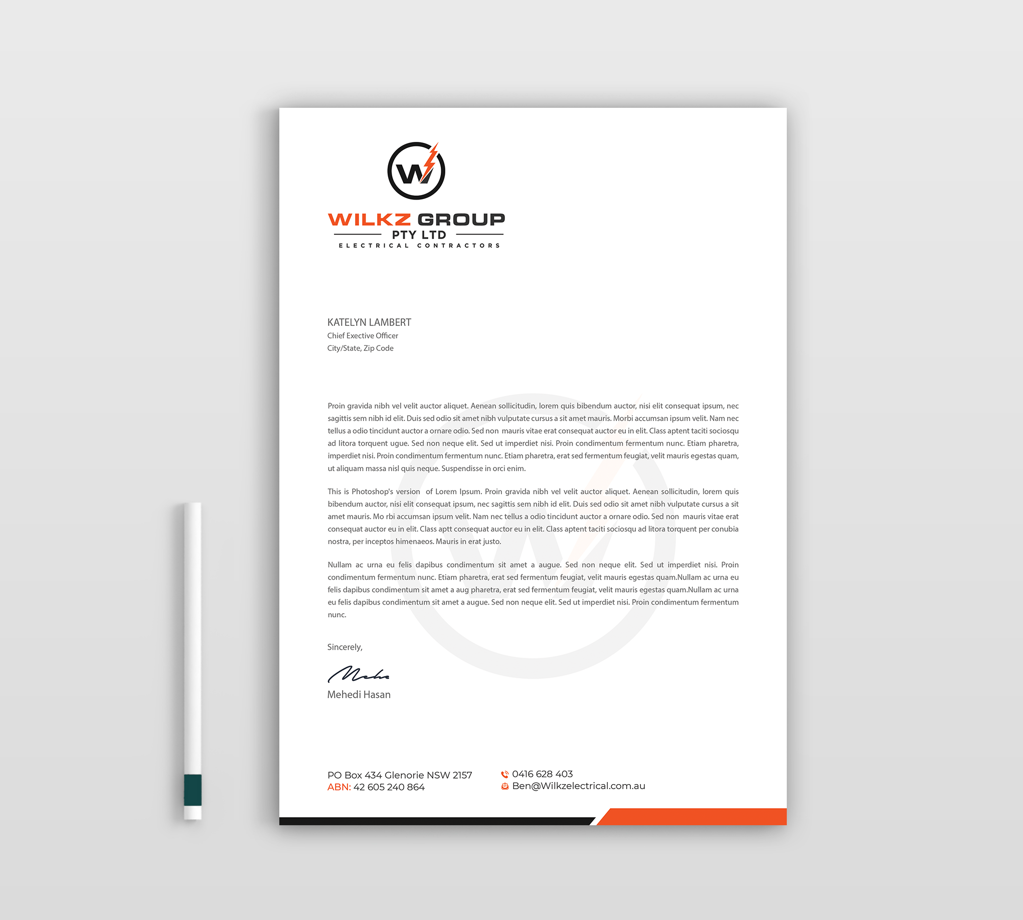 Stationery Design by Expert Bappy for Wilkz Group | Design #34379692