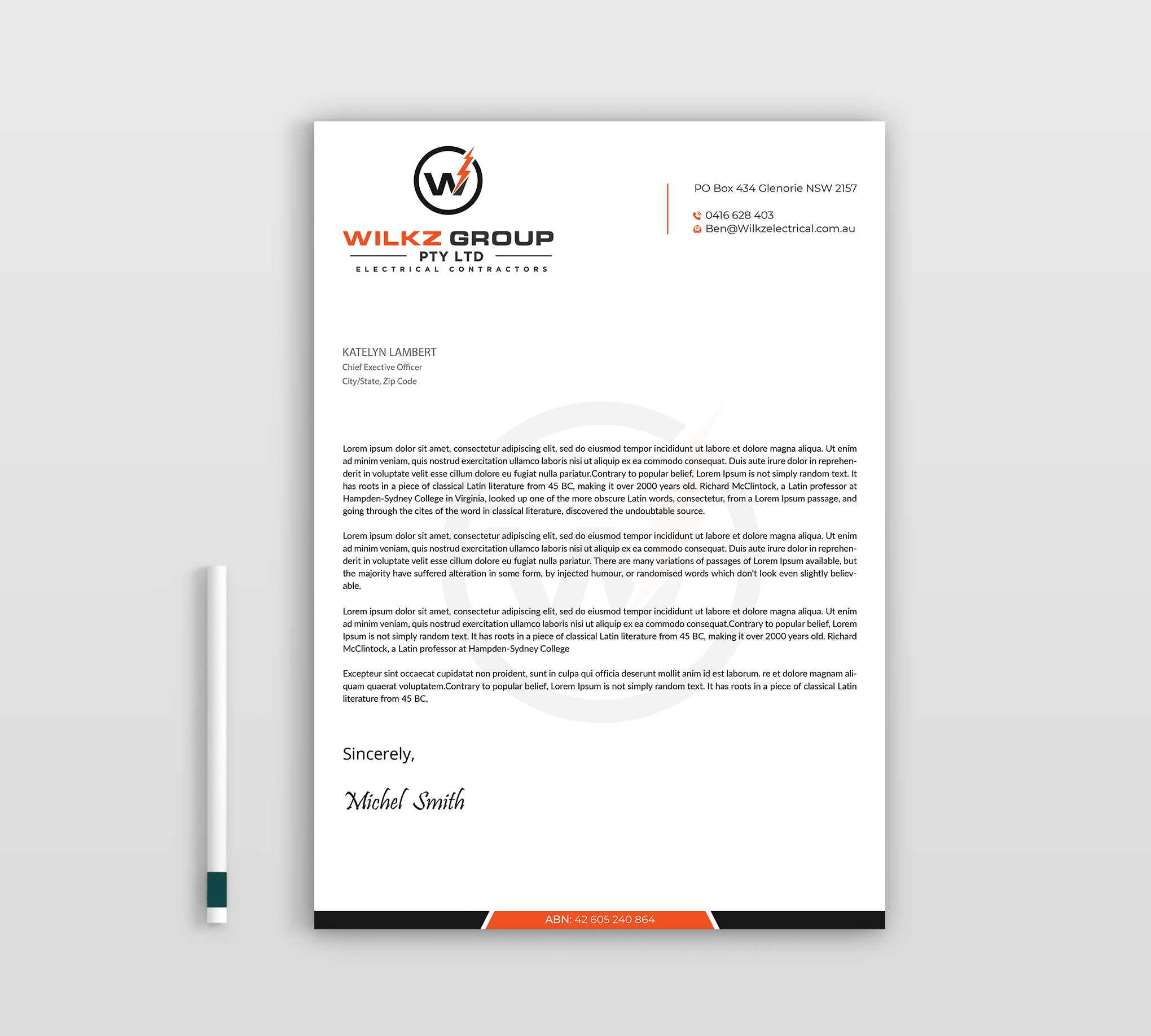 Stationery Design by Expert Bappy for Wilkz Group | Design #34379753